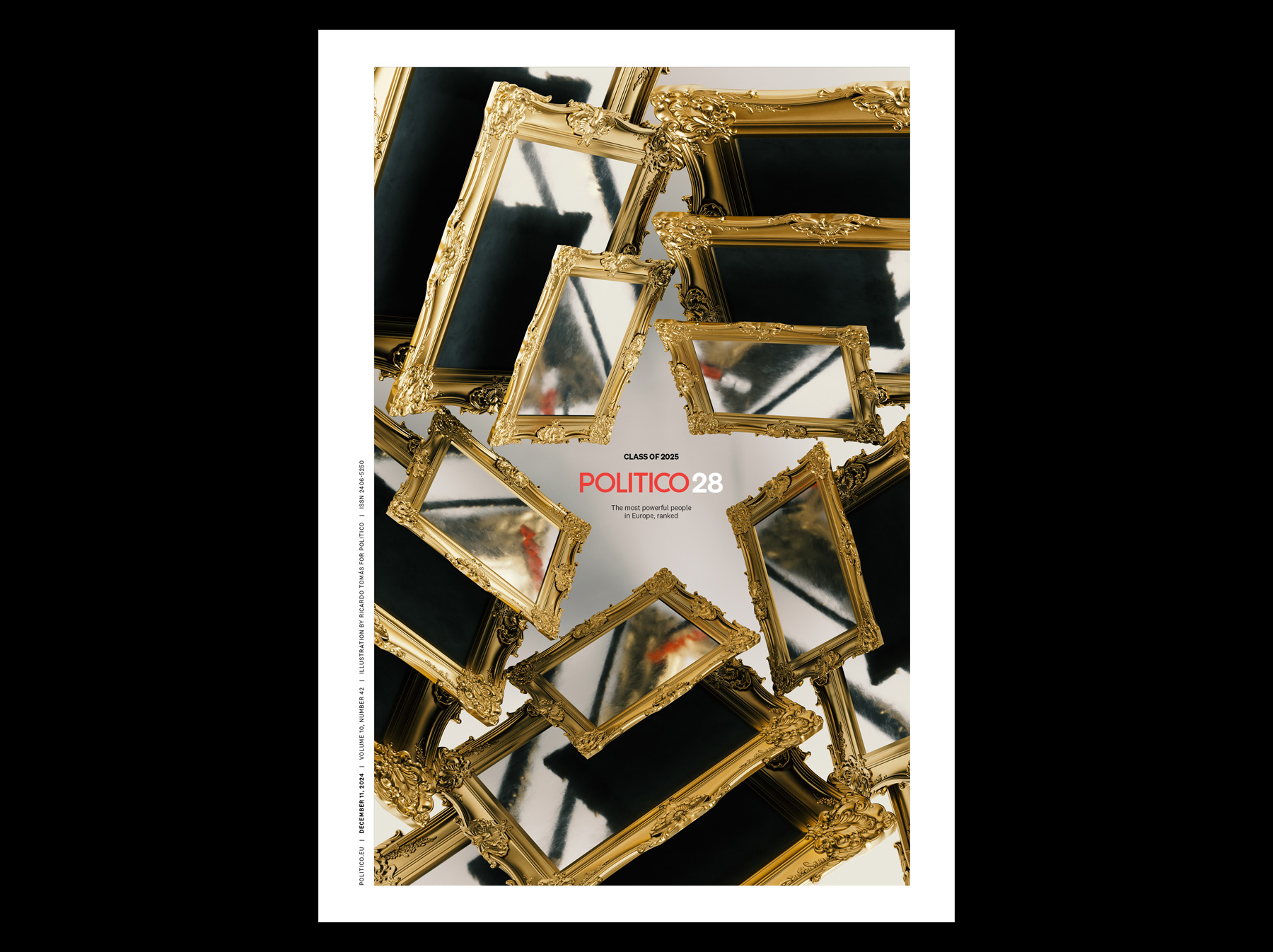 11/12/2024 Politico - Class of 2025. Politico 28. Ranking the most influential people in Europe / AD: Arnau Busquets