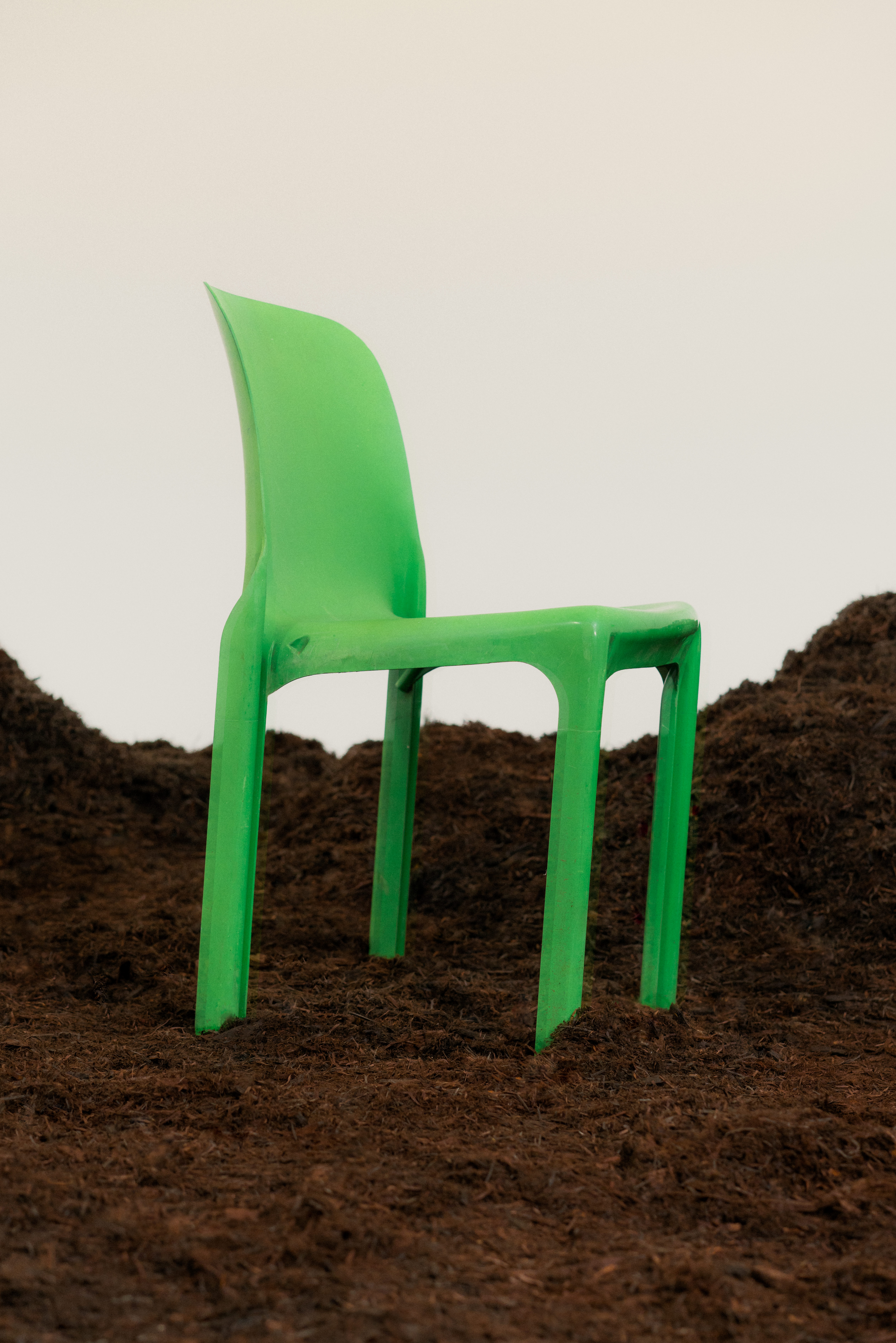 SWEETERFAT ARTEMIDE SELENE CHAIR GREEN VICO MAGISTRETTI ITALY 1960S