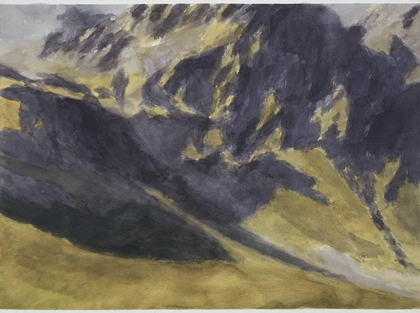 Massif, matin, lumièreaquarelle sur papier28 x 38 cm, 2024