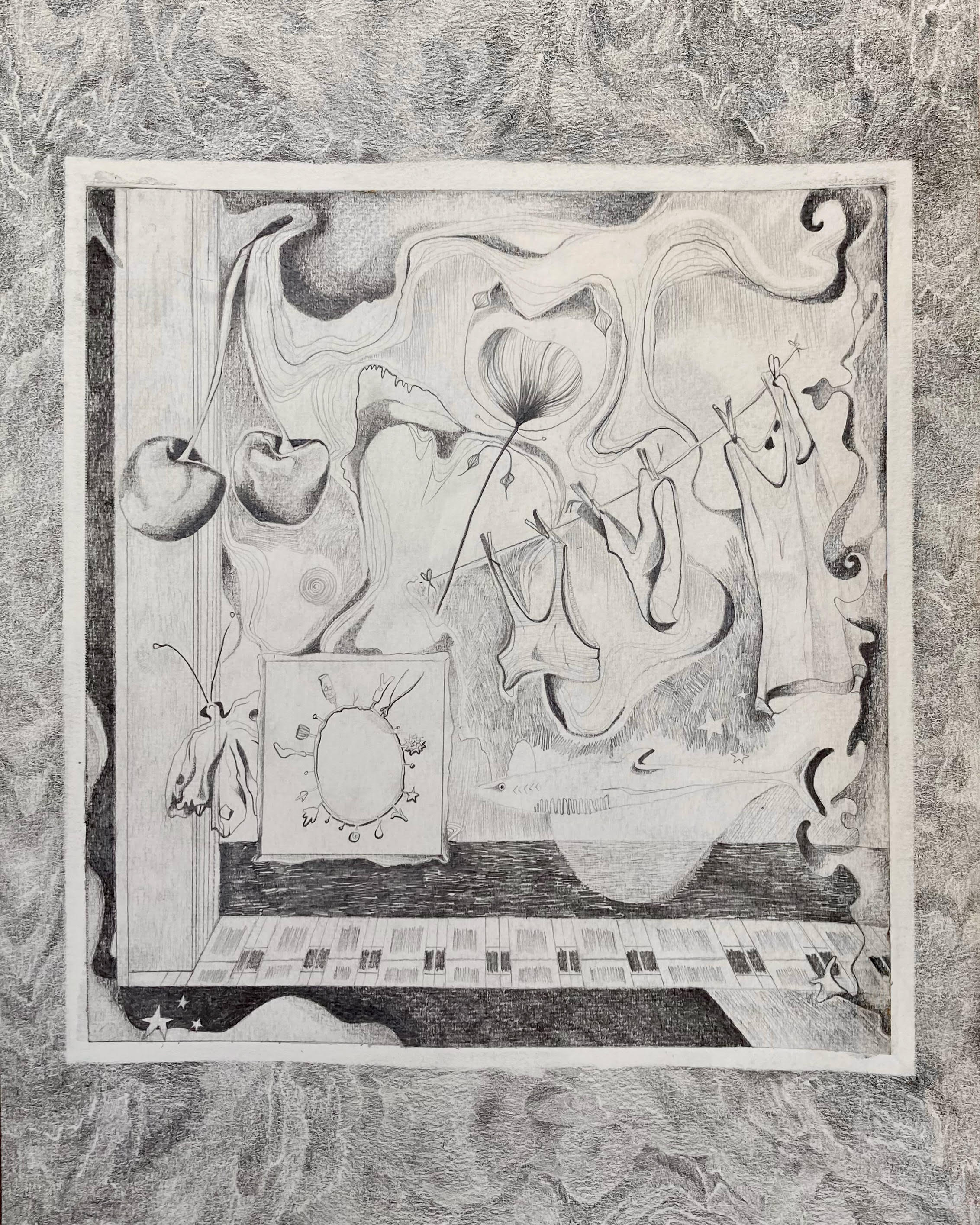 Thought Spiral, Graphite, 2022