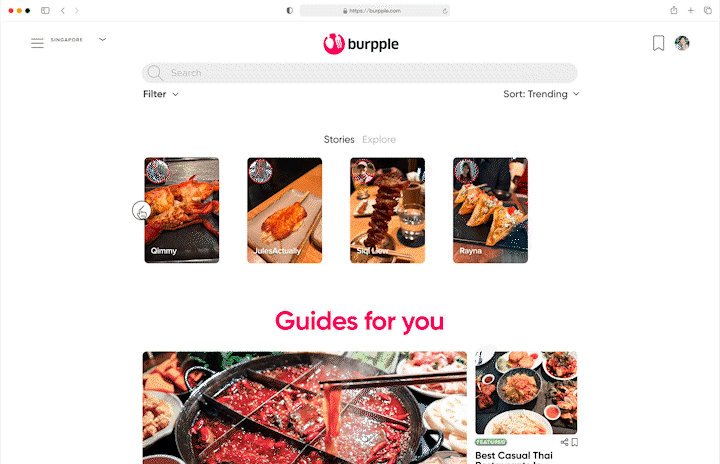 "Stories" Feature
