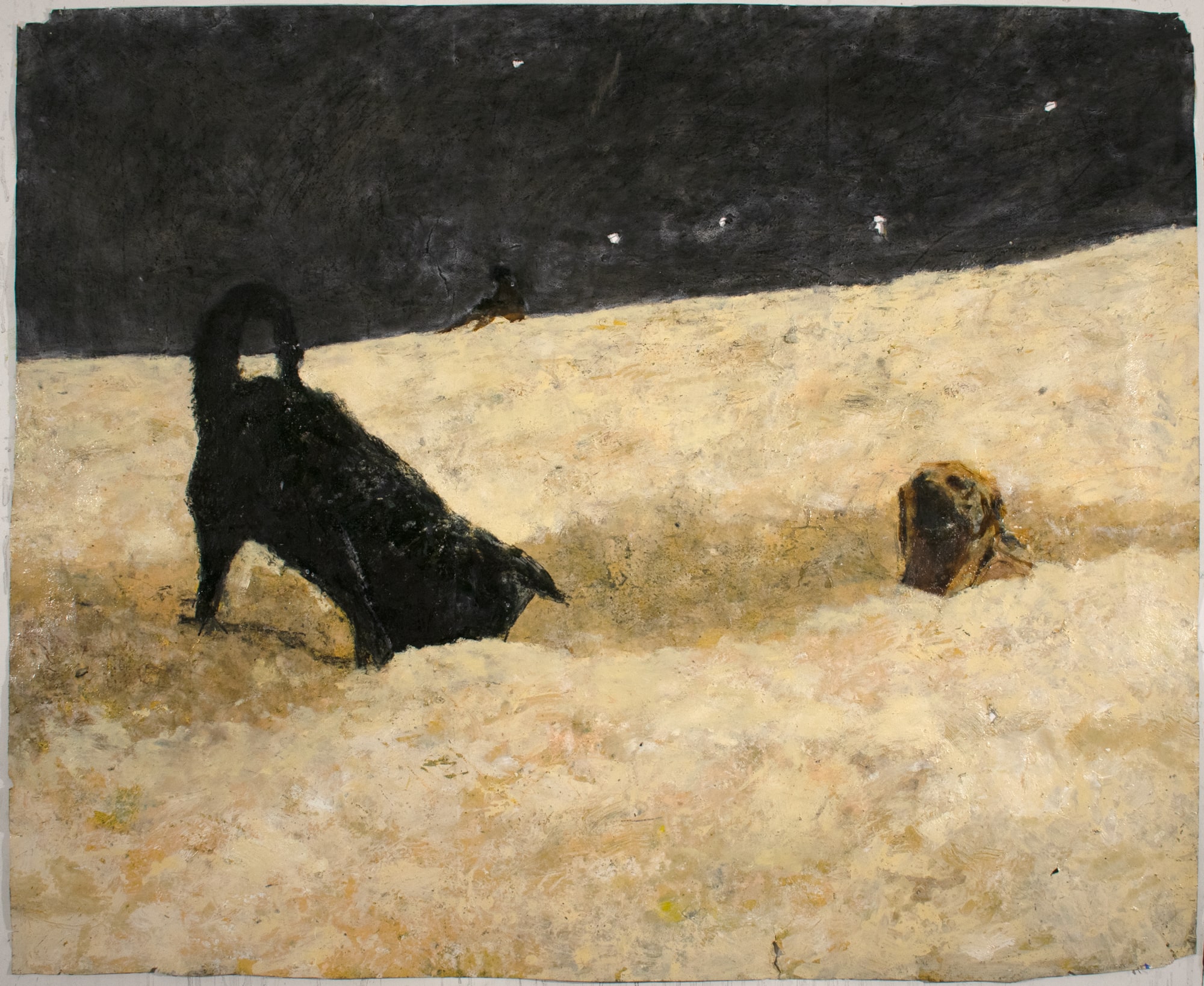 Untitled, 2019  mixed media on paper, 127 x 155 cm  