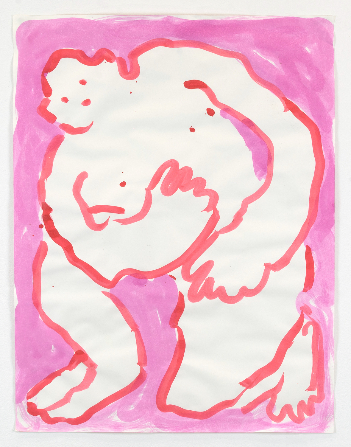 Untitled (Lucy), 2024, Acrylic on paper, 24 x 20 in.