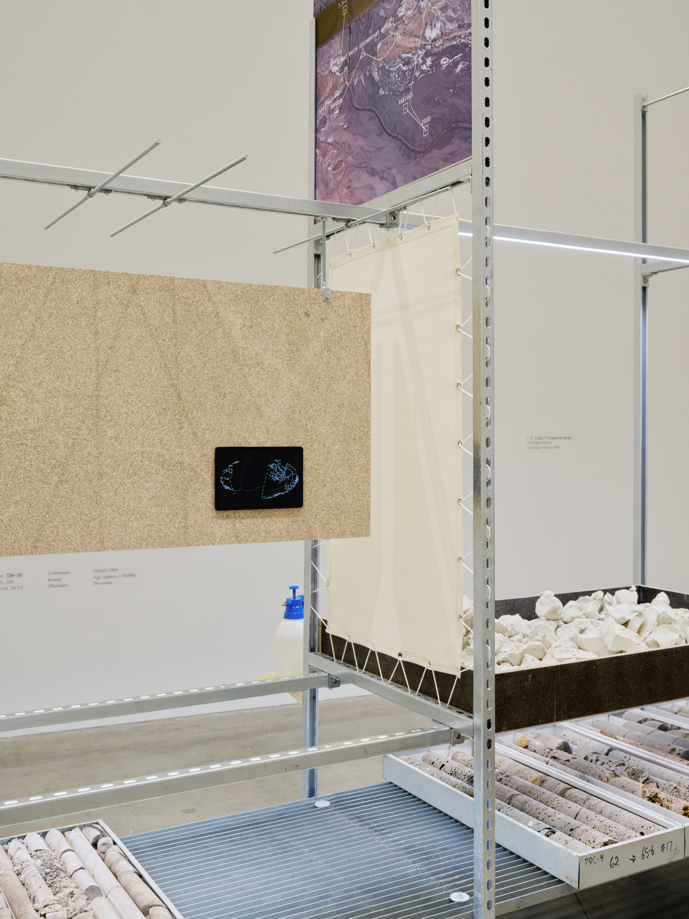 'Strata Signals', Design Hub Gallery, 2025, installation view, photo Tom Ross