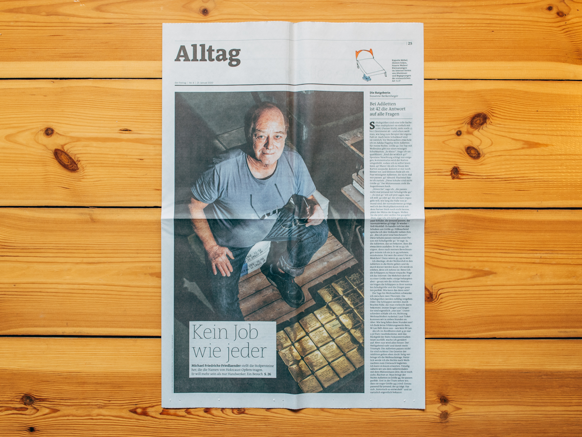 Der Freitag / Stolpersteine / January 2020