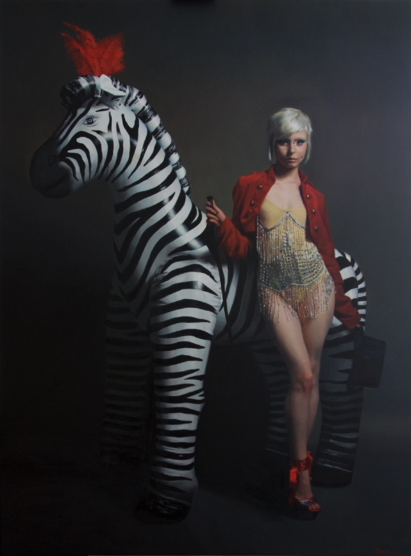 'PVC Circus'. Oil on canvas