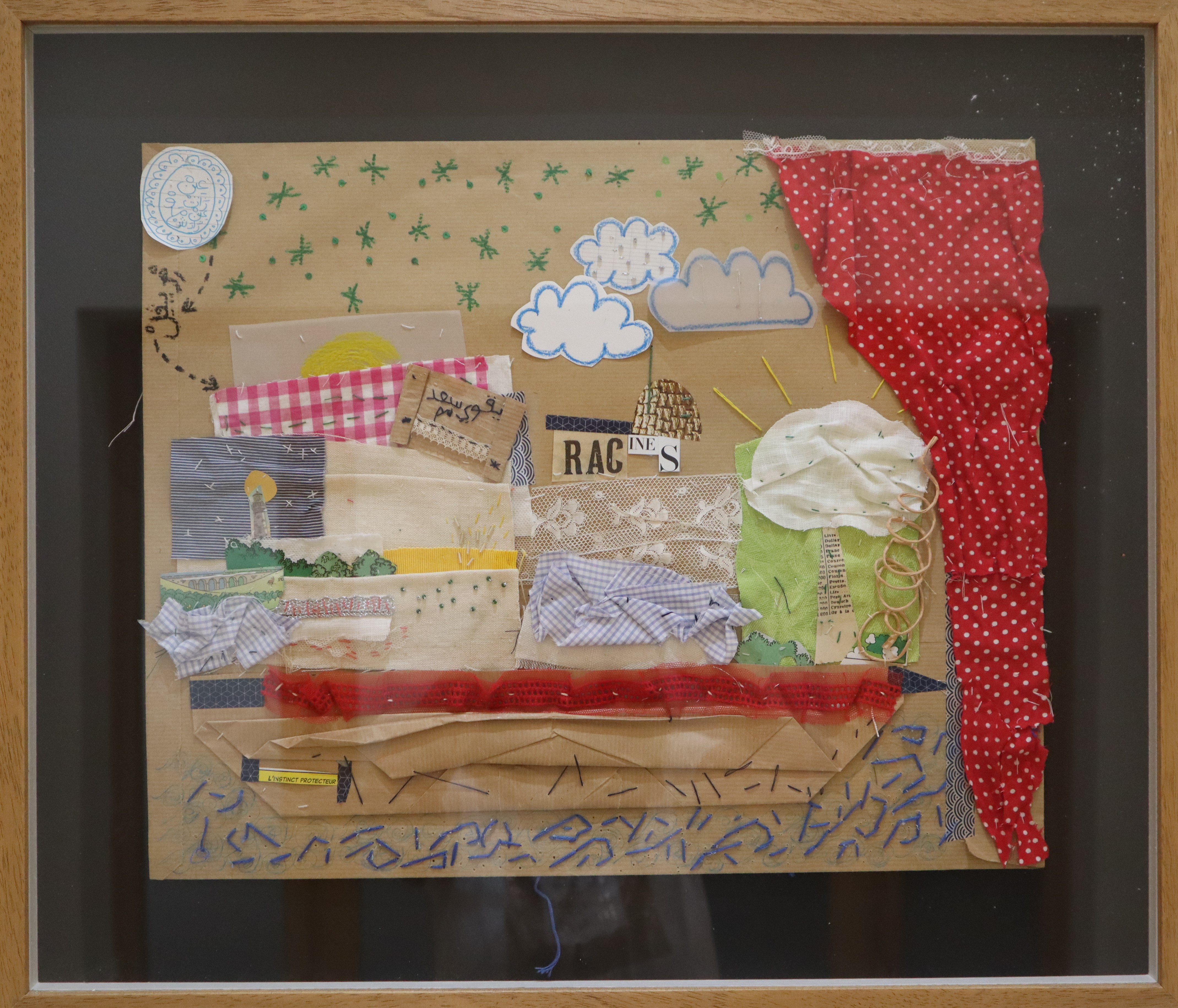 Khedija Essaied Jeddi, le théâtre de mes émotions, 60x52cm, 2021