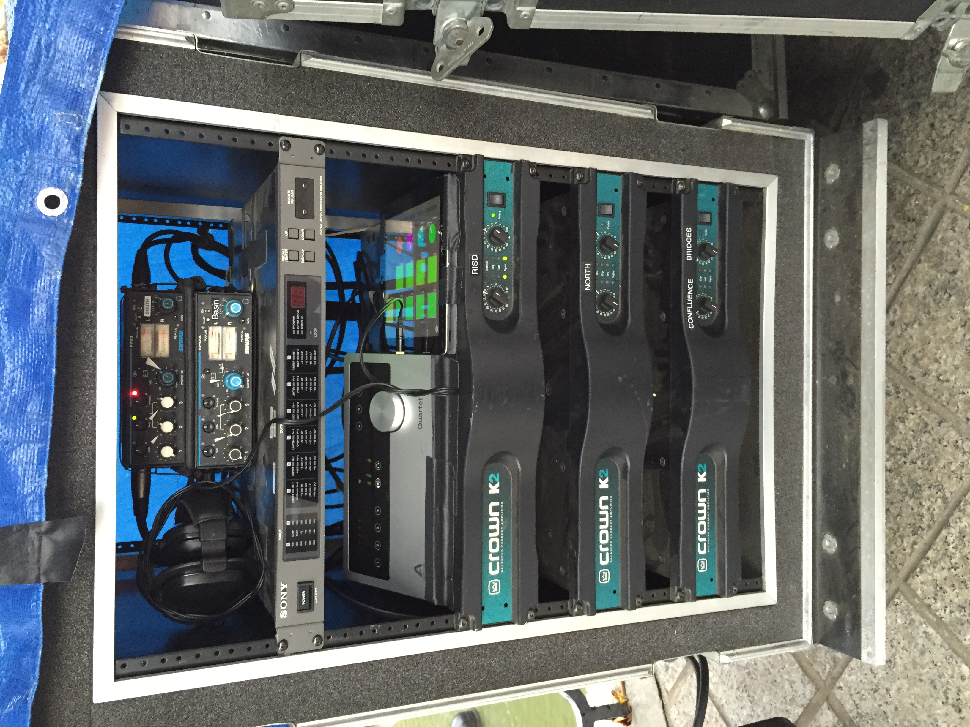 ︎︎︎ Software running to three loudpspeaker zones 