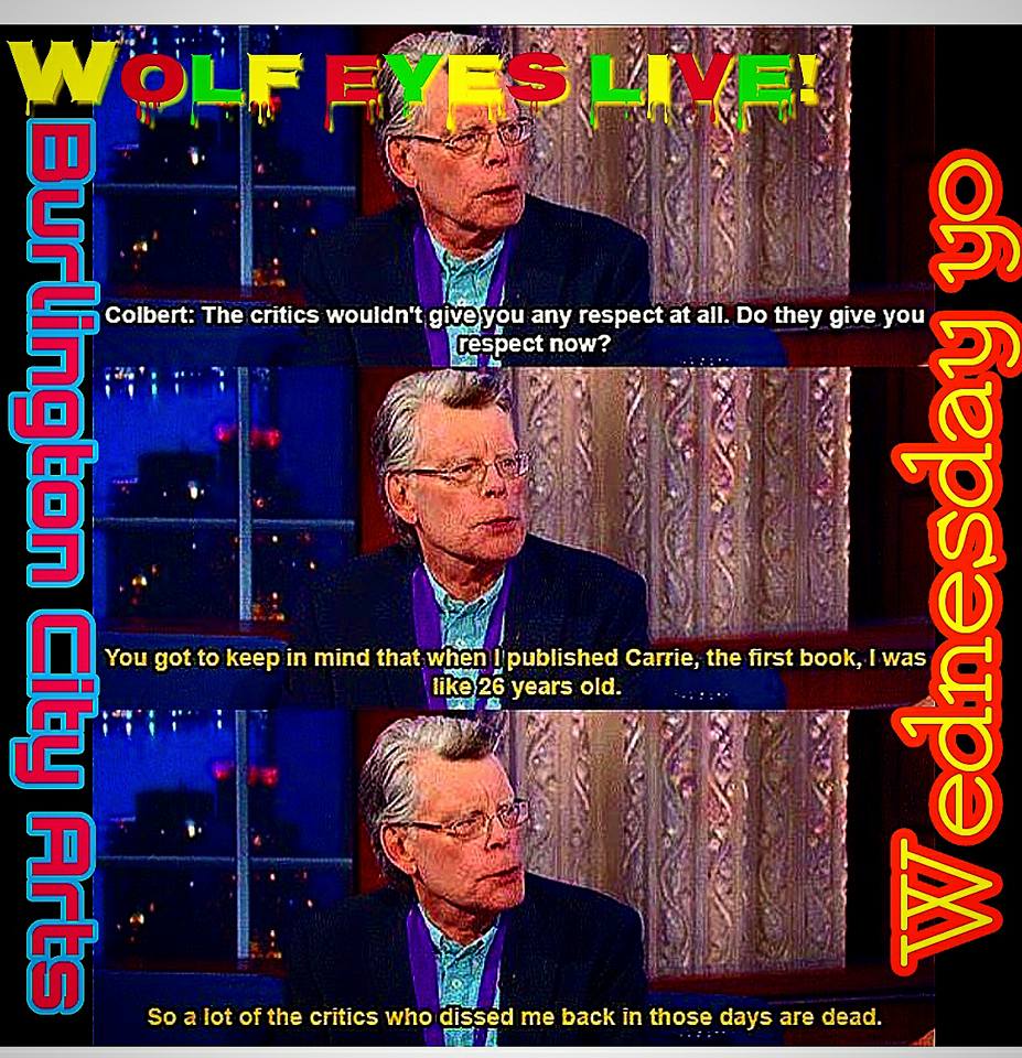 Vermont Burlington 2017 Jim rejoins us from being banned in Canada. Played in an wood art gallery room. 