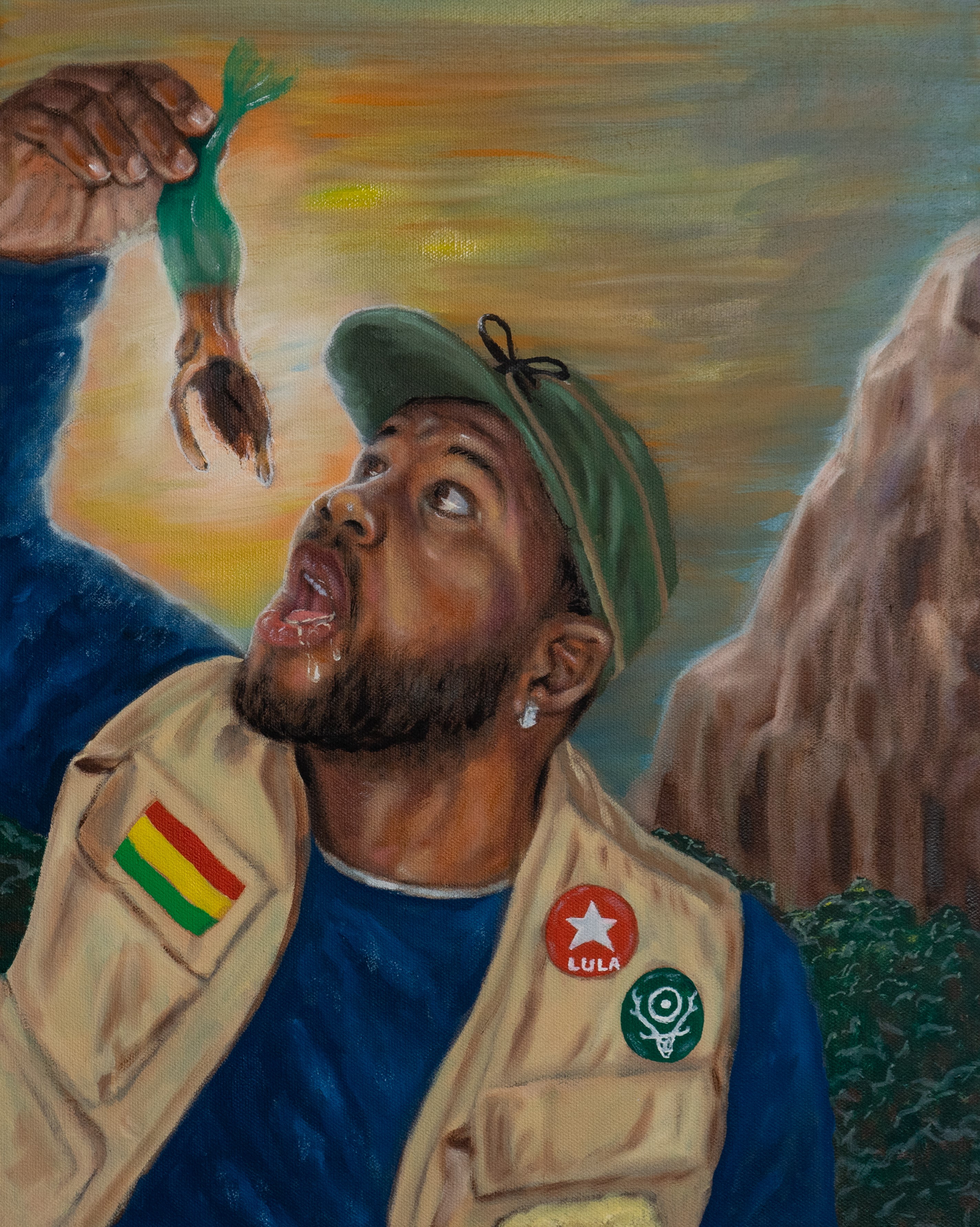 “The Legendary Catch”  Oil on canvas, 16x20in