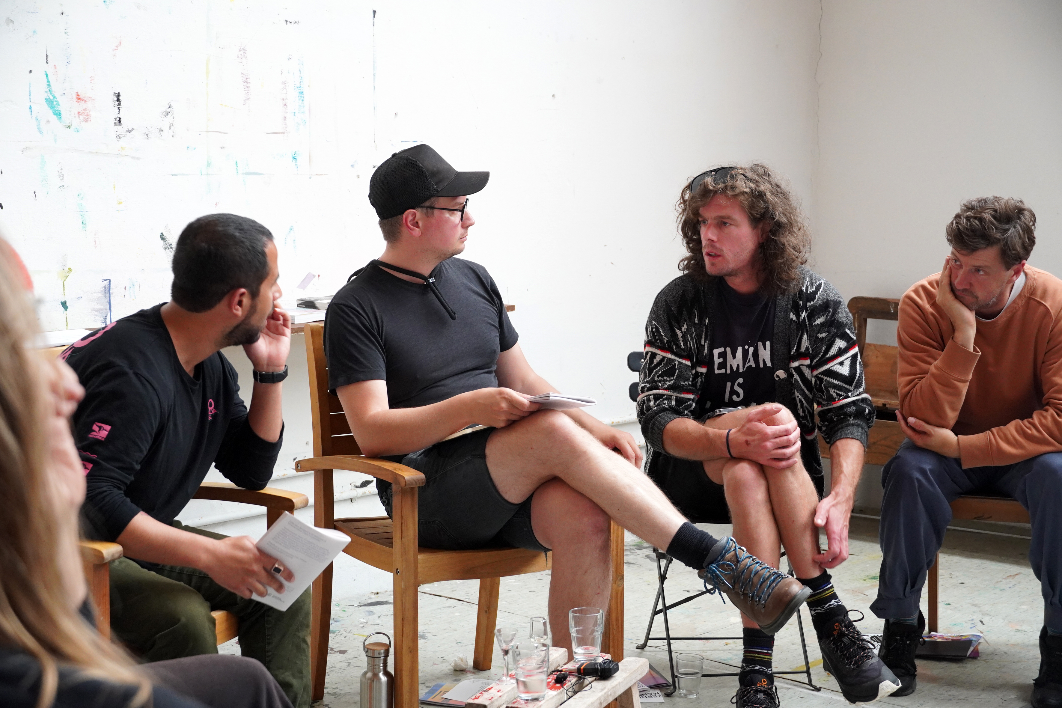 Documentation of Summer School "Learning Through the Soles of our Feet" by Jubilee, f.eks. & Skal Contemporary, Læsø, 2022 (photocredit: Noah Holtegaard & Rikke Ehlers Nilsson)