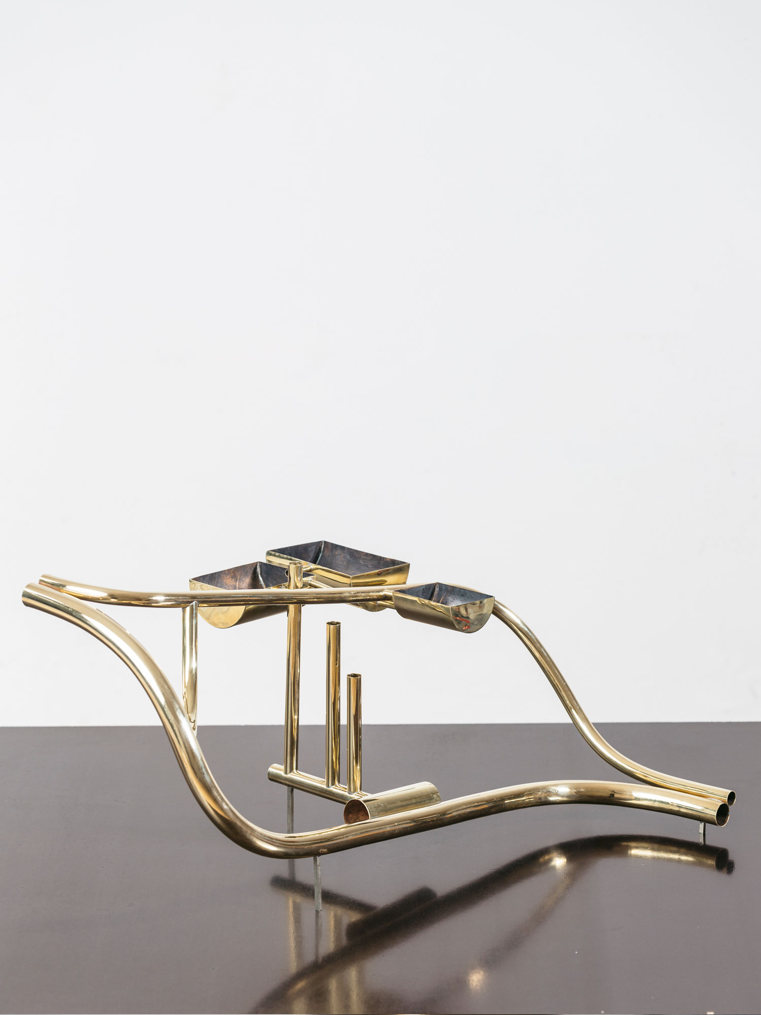 Circulación (Subida #1), 2018Brass, nickel silver, tin, and silver25 x 50 x 40 cm.Photo: Sergio Albert Avilés