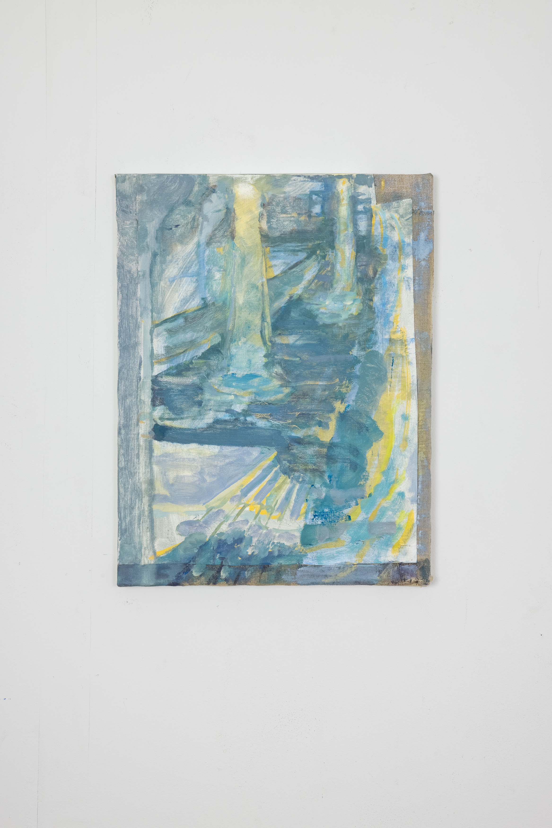 System, 2021, Oil on Various Linens, 19" x 12 1/4"