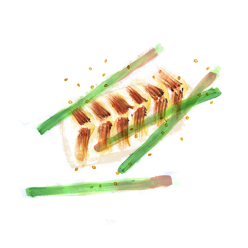 White Fish with Miso and Scallions