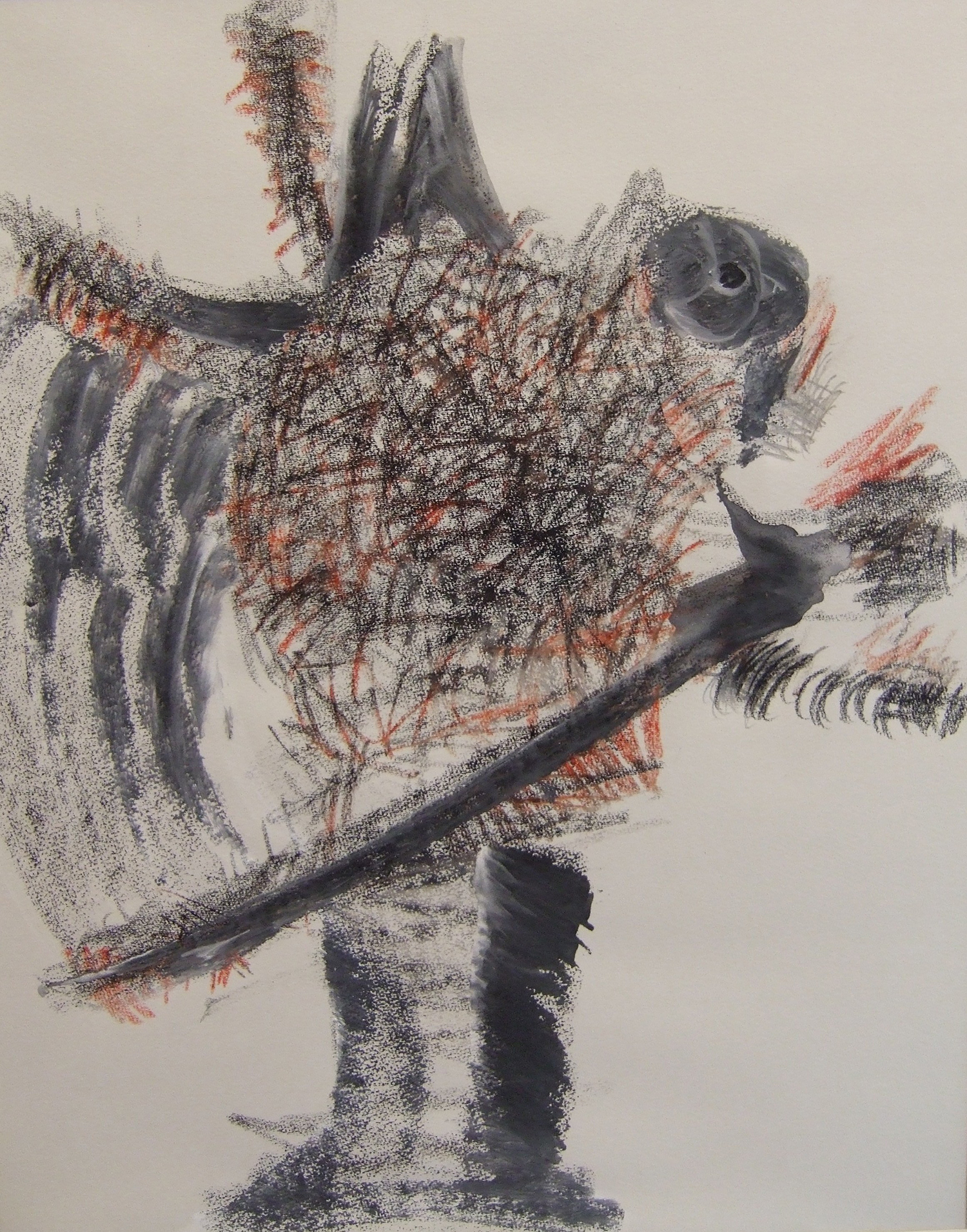 Alice in Wonderland IVX, 2006, Bleistift und Kreide auf Papier, 70 x 60 cm