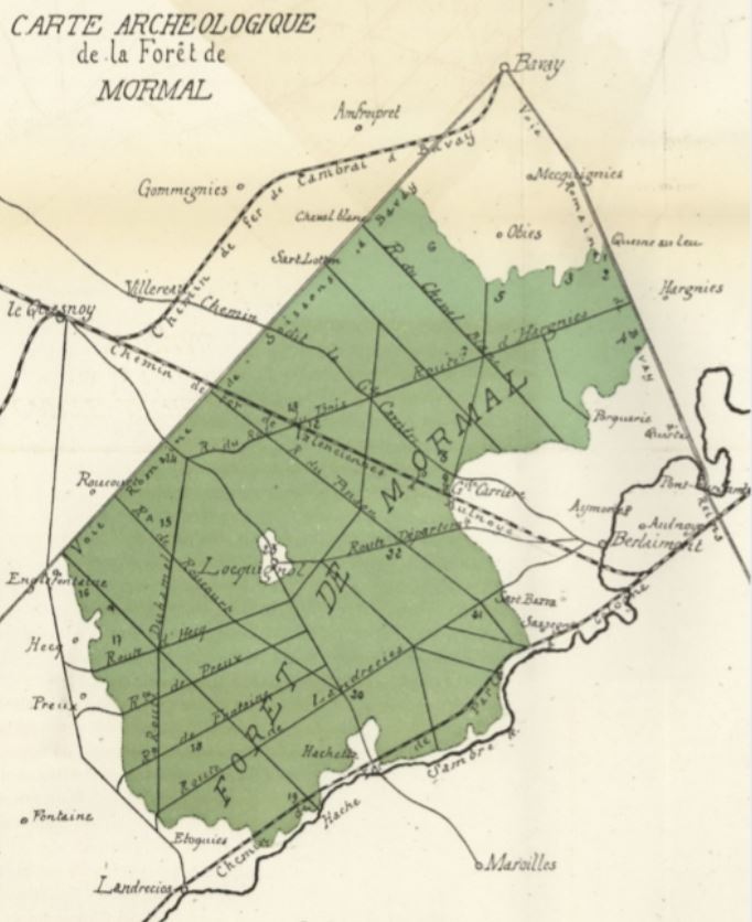 Forêt  de Mormal, Nord.  the largest area of forest in the Nord department of France.