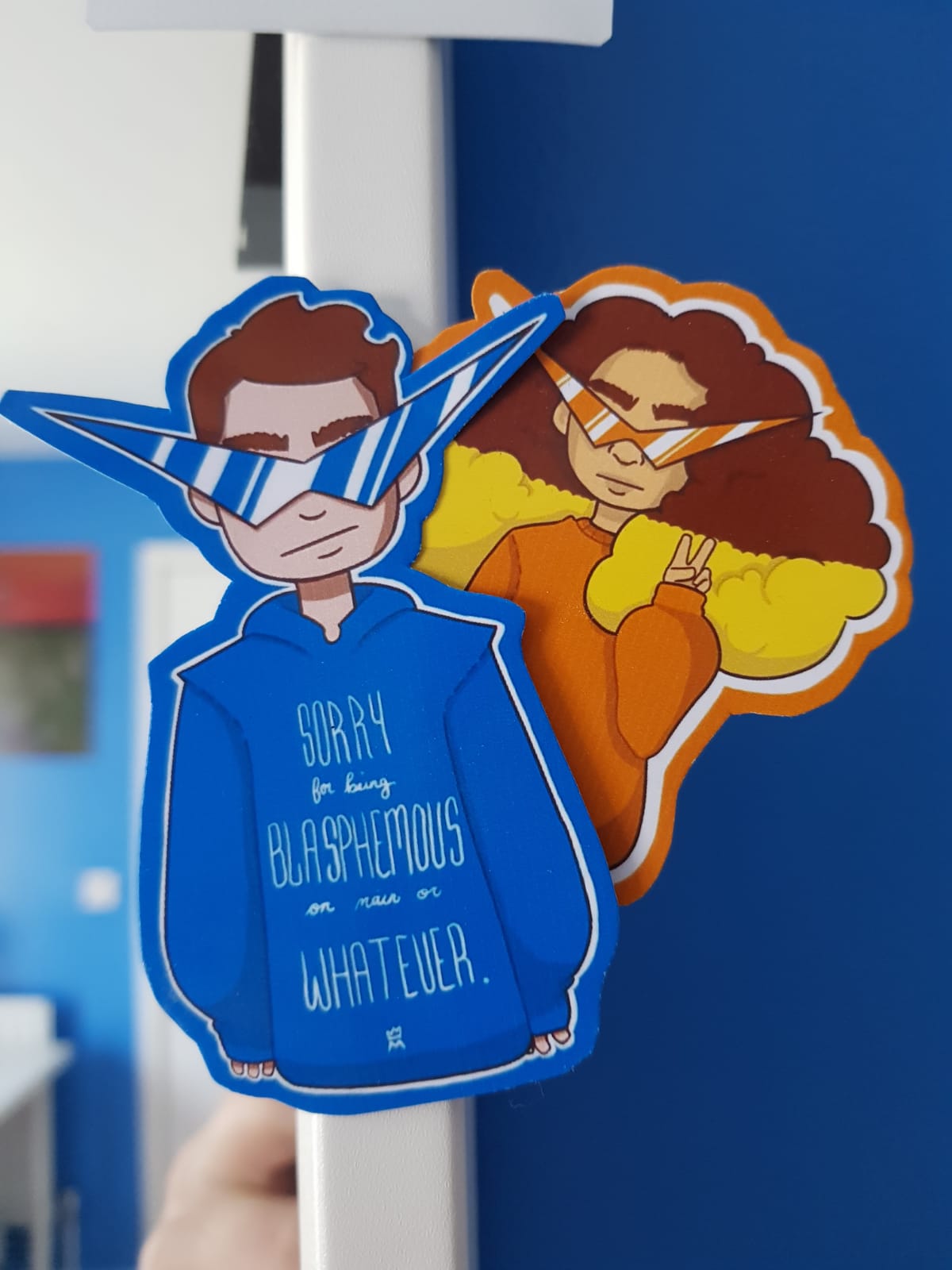 custom stickers included in commission orders (2019)