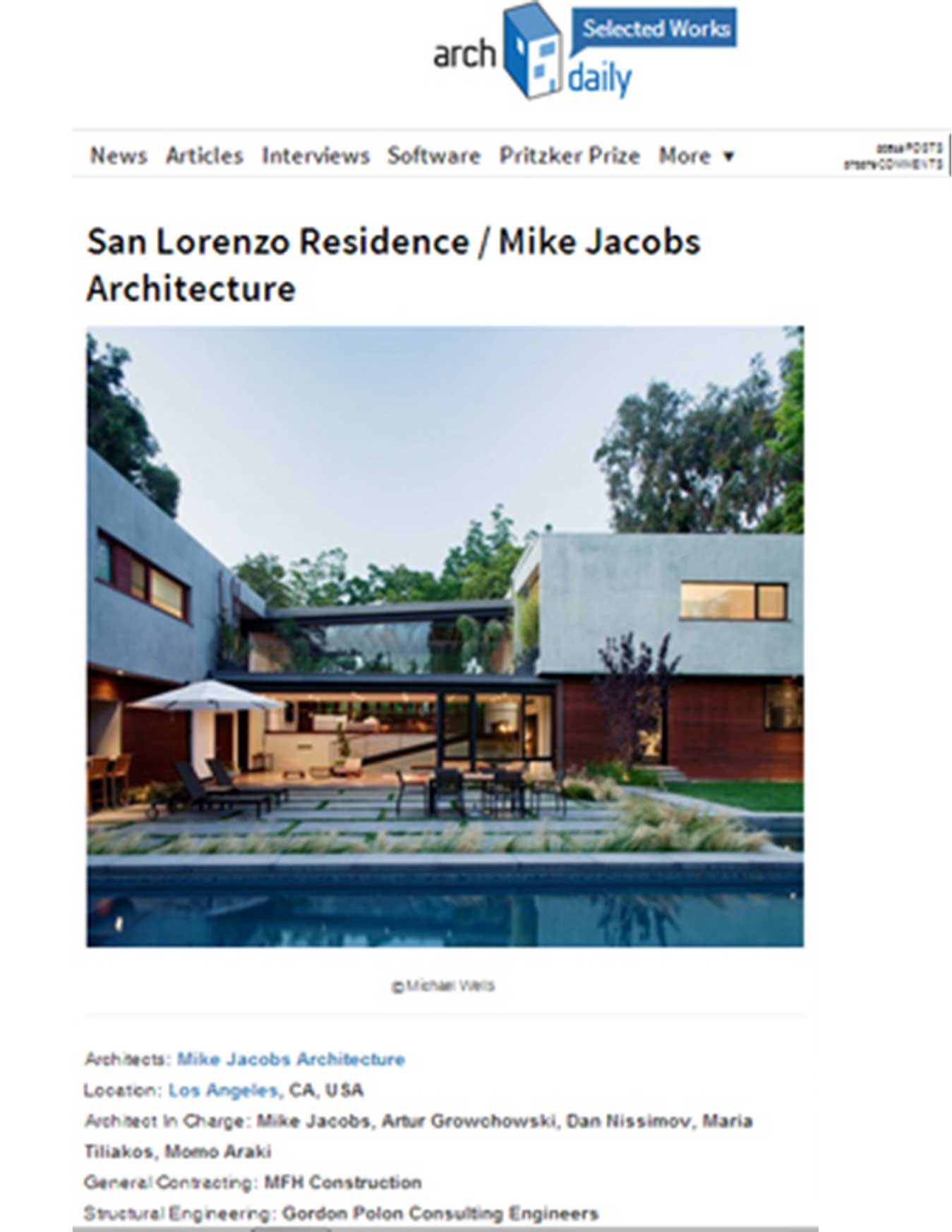 ARCH DAILY:MARCH 1, 2013SAN LORENZO HOUSE