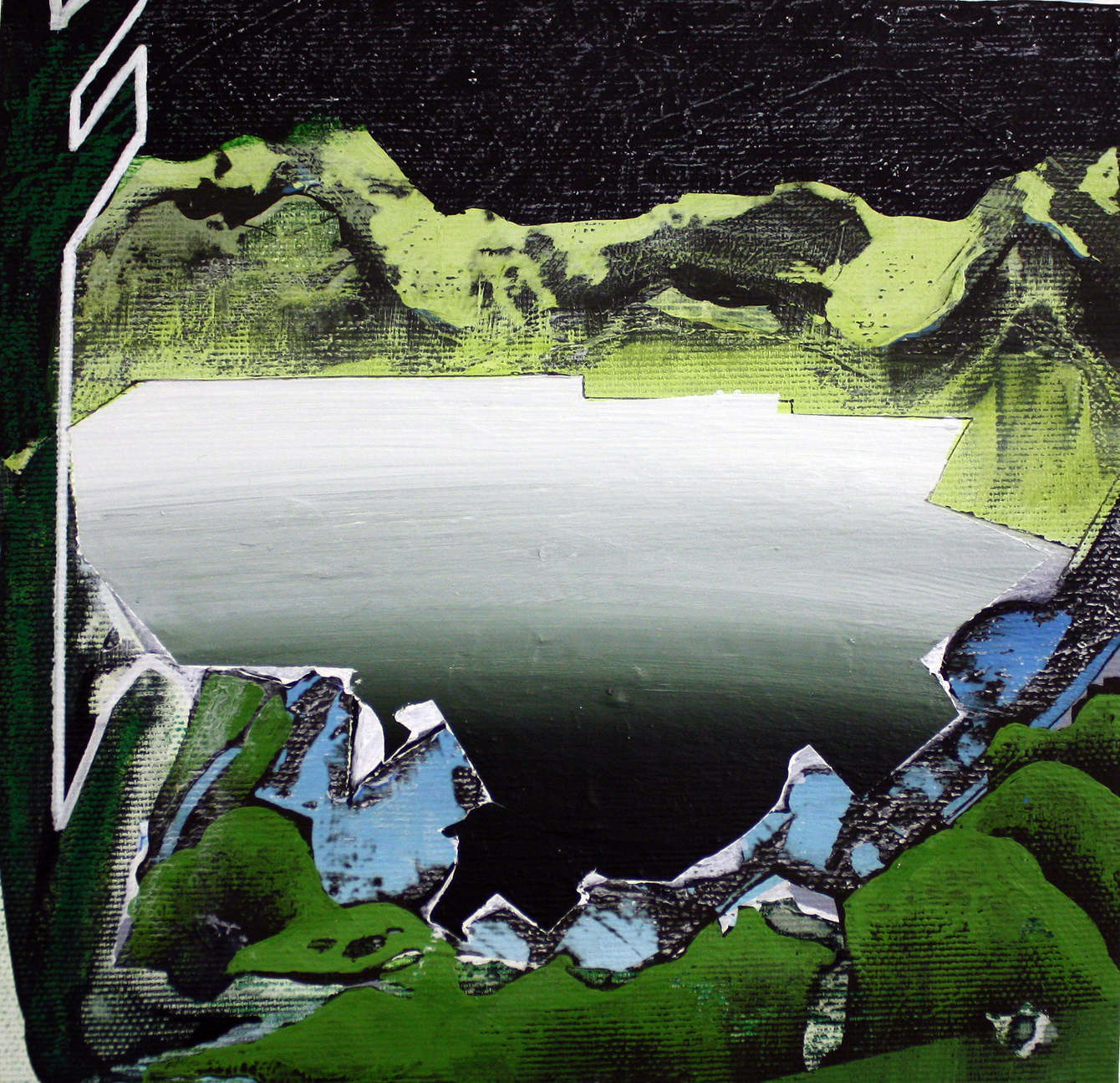 Meren, Acrylics and oil on canvas, 20 x 20 cm, 2014