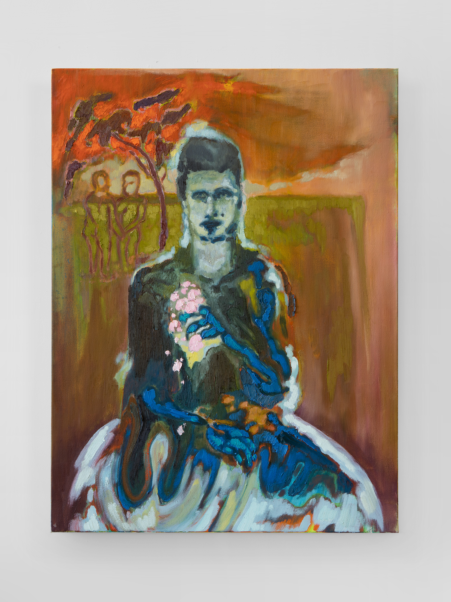 The Passage of Time (Portrait of Raja), 2022, oil on linen, 39 1/2 x 29 1/2 in 