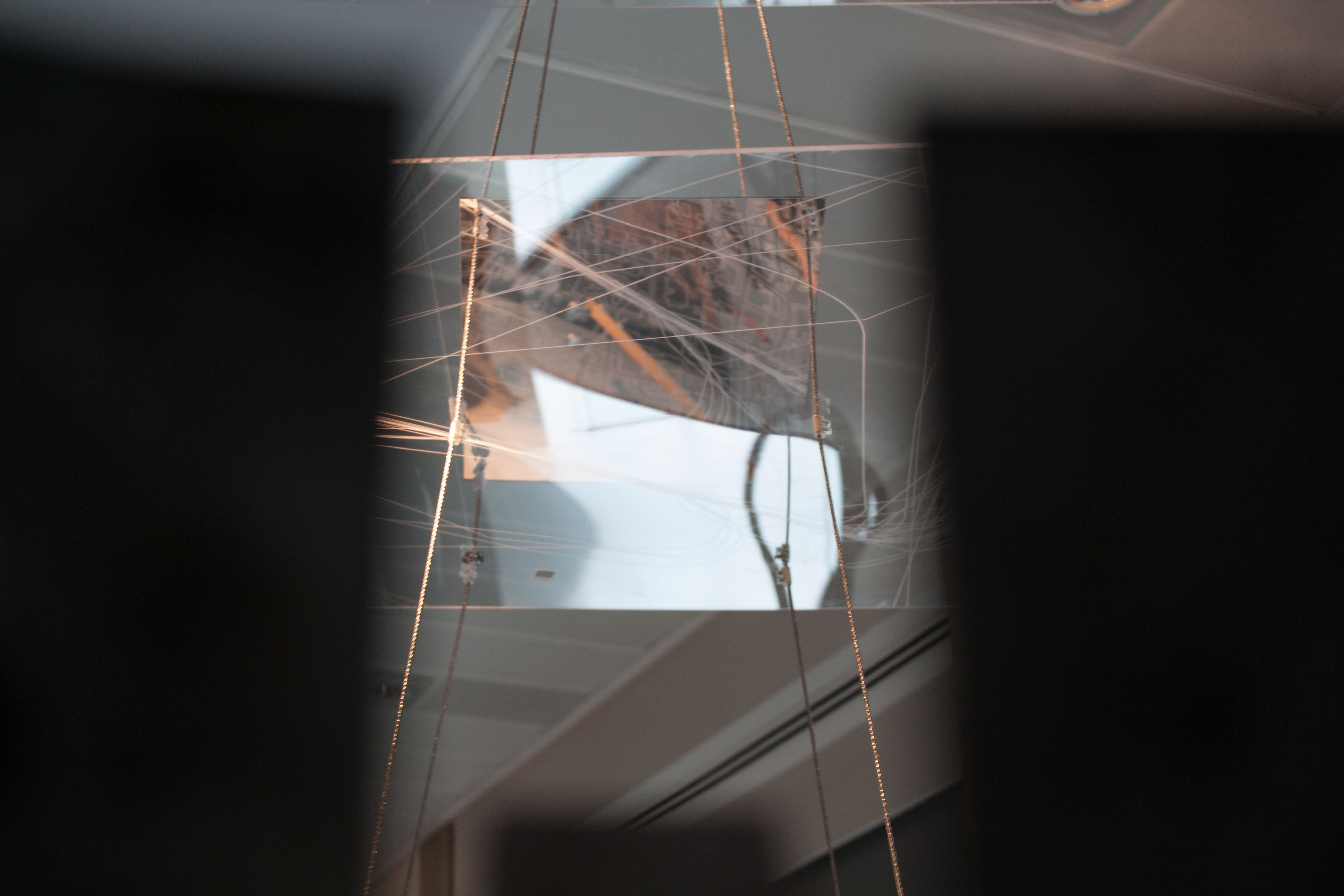 Kaleidoscopic City: Through the Telescope: Instances of the Tourist character (acetate) spread along the city's streets. Photograph: Sophia Banou.