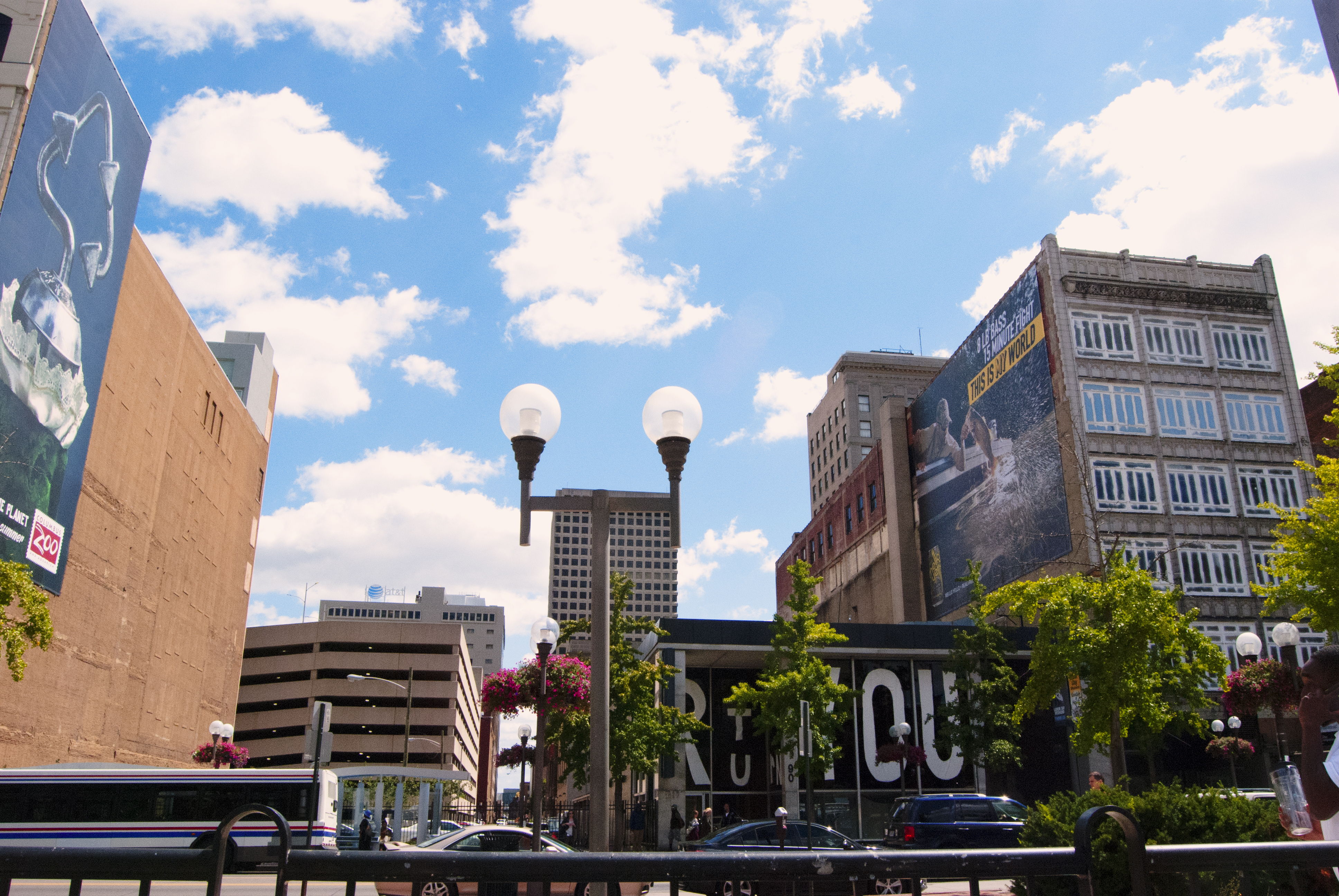 5/5 — PORTEND.  While in residency at MOTE90 in Columbus, OH, Quinn used a former banking institution's interior as a studio space and site for her installation project PORTEND.  This project was curated by Nayeon Yang.  With the building scheduled for future demolition, the installation's various elements included hand-cut paper, transparent packing tape, drapery, box fans, box fan boxes, copper pipe, 1,000 single-use plastic shopping bags, plastic jugs of water (one open), 2015.