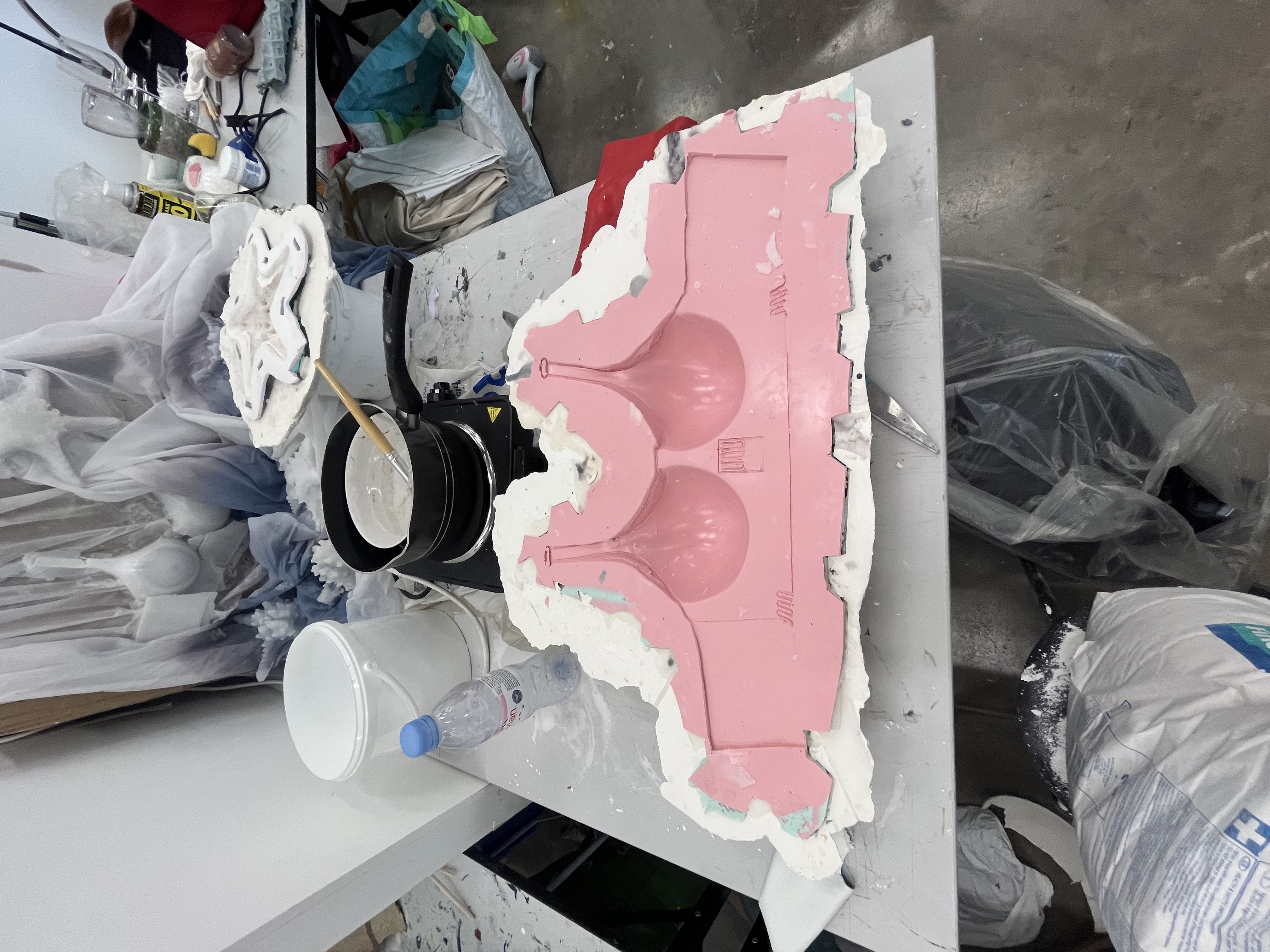 bra silicone mold for wax pouring