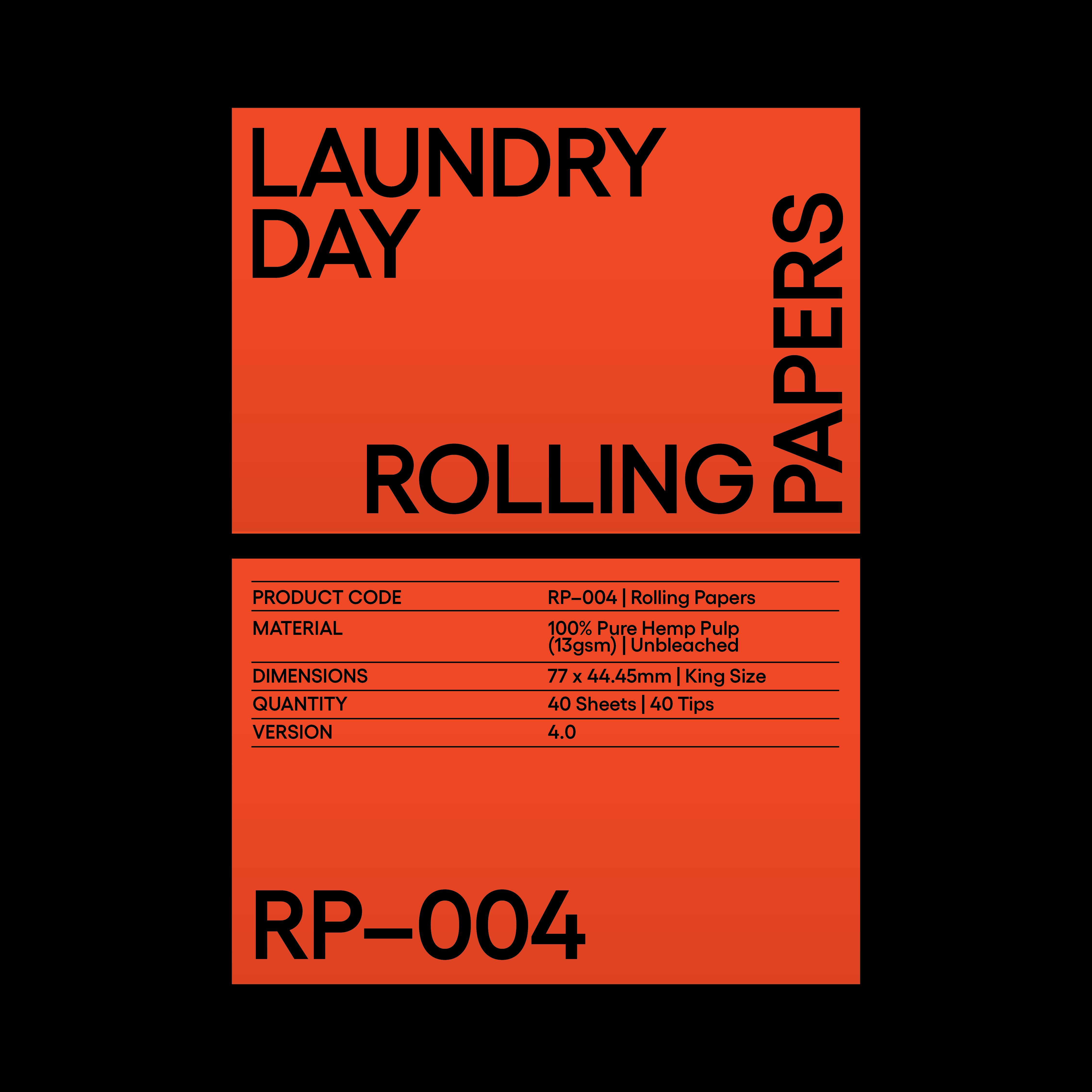 [RP&ndash;004] Rolling Papers, Packaging, 2024