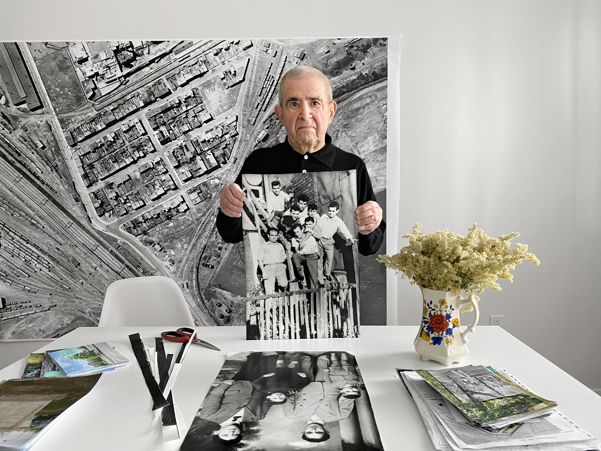 Then and Now, 19 x 24 inches/pouces, digital inkjet print, impression jet d'encre numérique, Goose Village, 2022