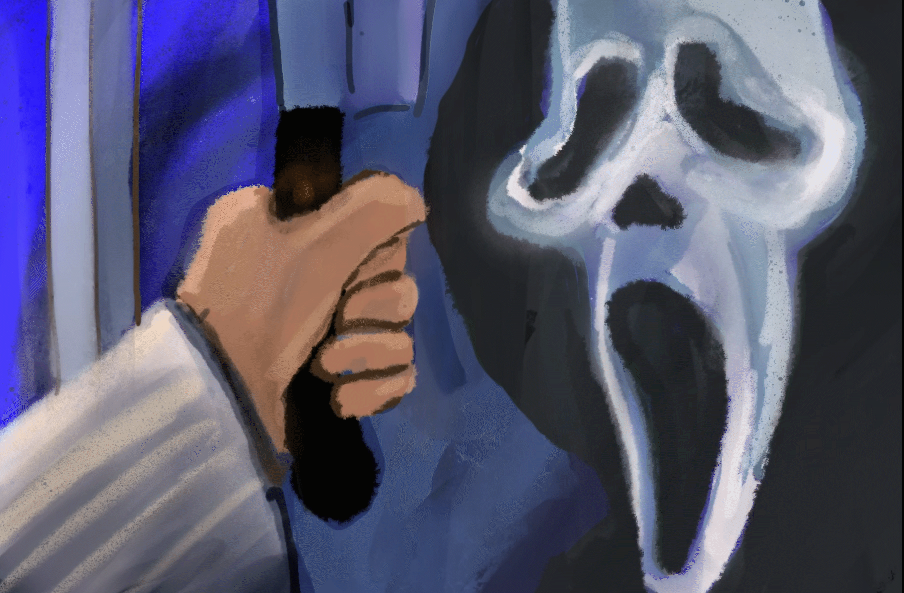 Scrapped knife grab
