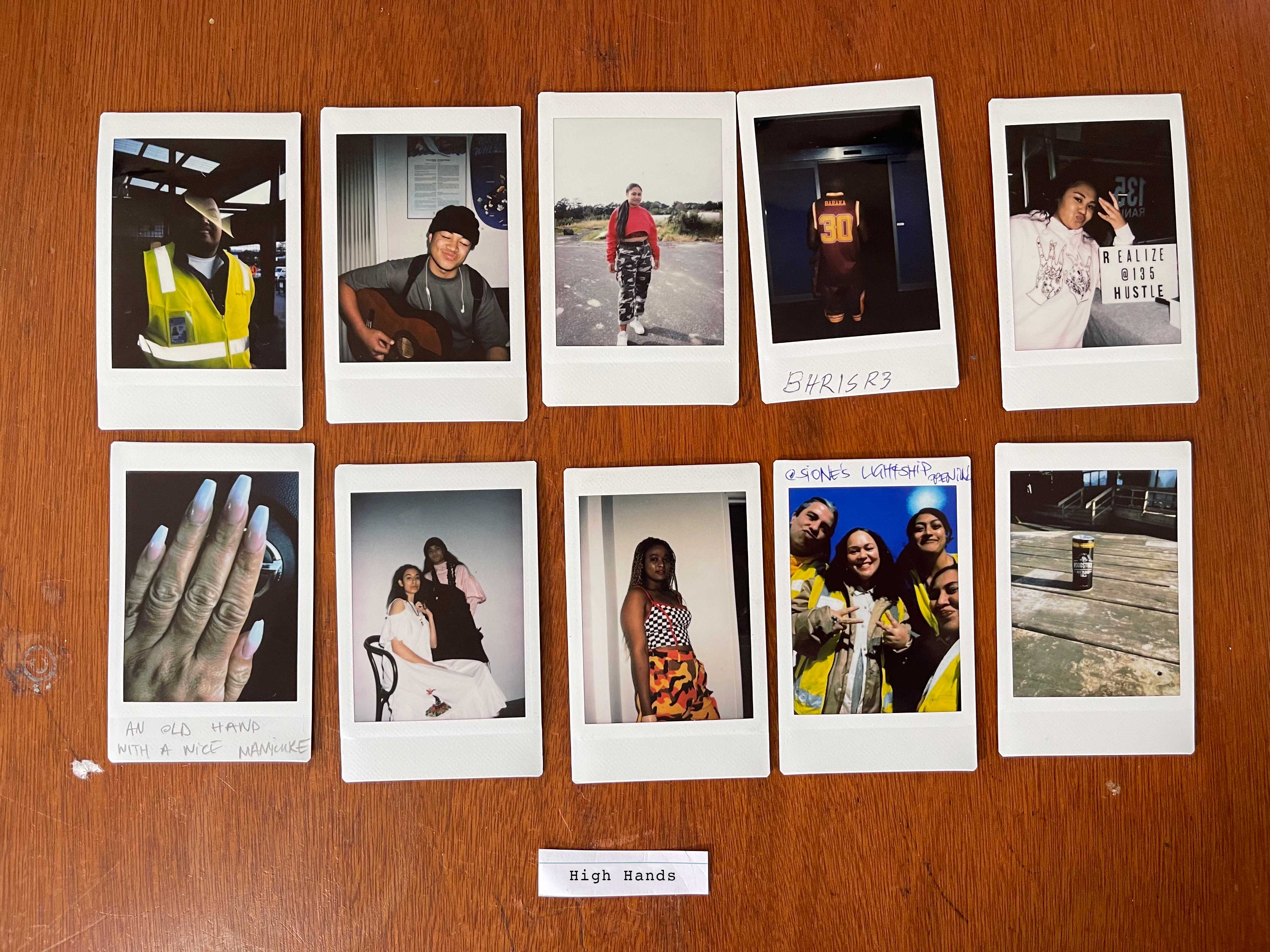 High Hands, set of 10 instax polaroids, 2017-21