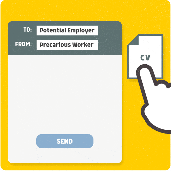 endless job applications illustration