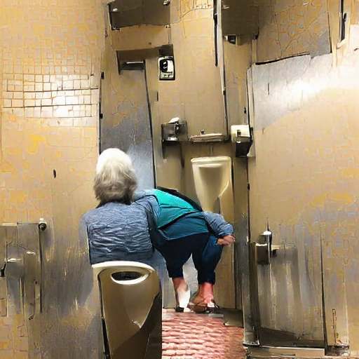 The old woman who walks into the stall next to yours and then proceeds to pee in front of your door (open or closed) for like 2 minutes straight because she can barely walk so she has her legs spread as wide as possible knowing full well that there are men out there watching her pee for all eternity…