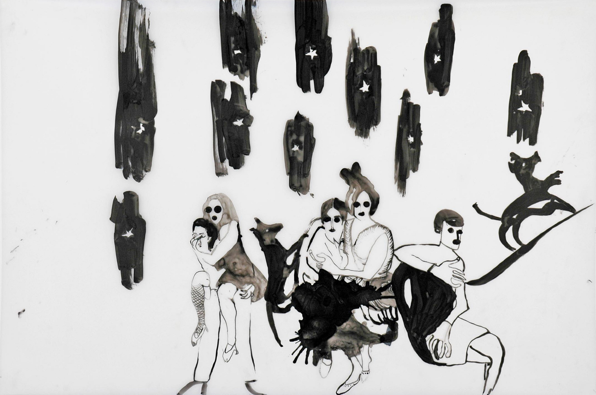 The Blind Scenario, Ink on Mylar, 24x36", 2005