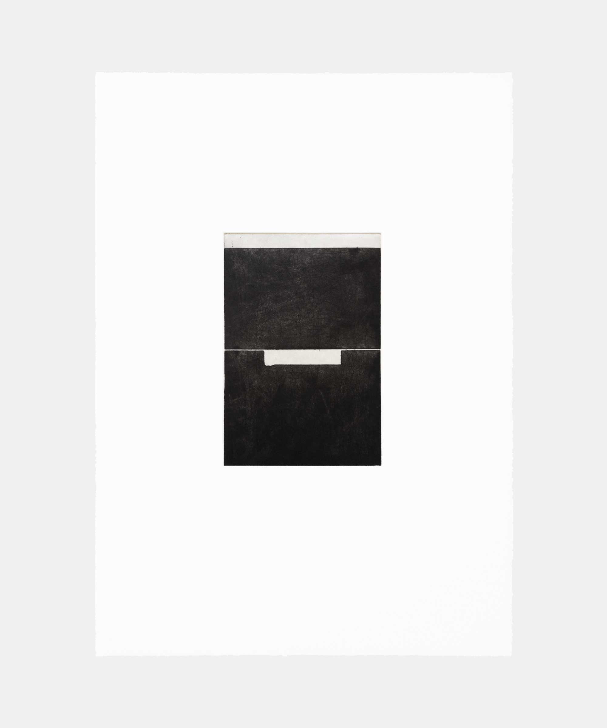 Study on weight, 2016. Etching on paper. 56&#160;×&#160;76&#160;cm. Edition of 1.