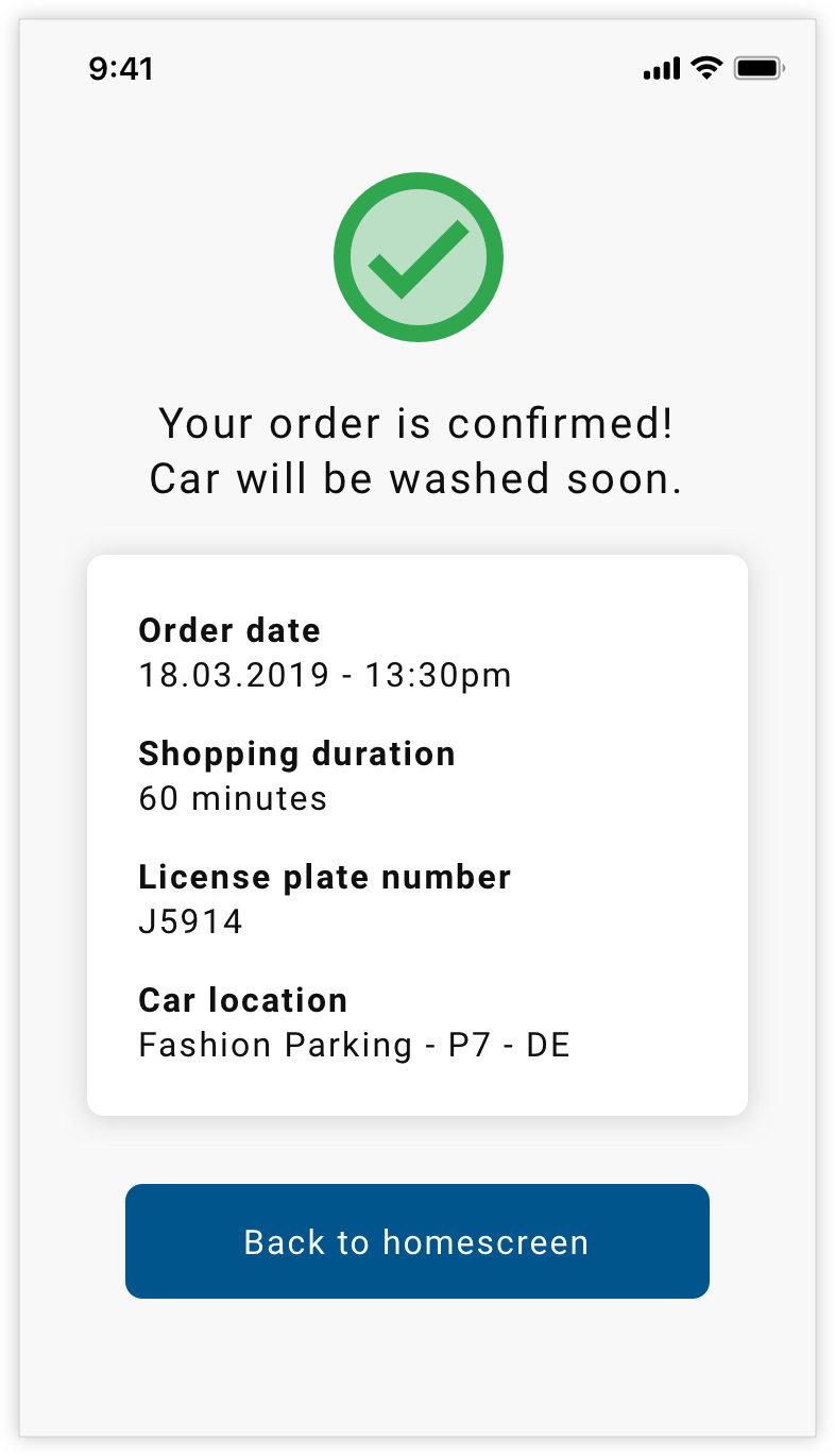 customer app screen gallery