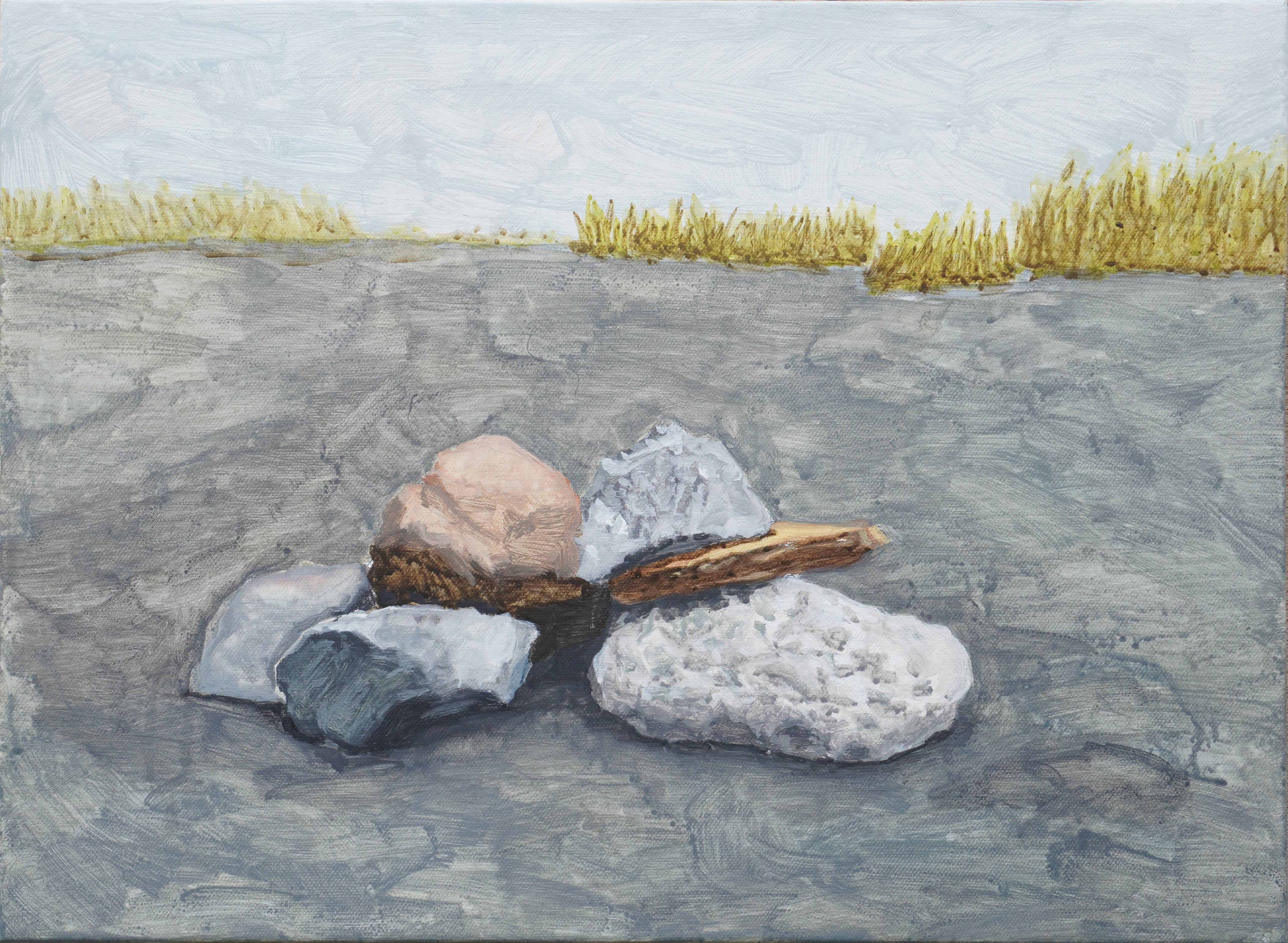  믿음의 돌 A stone of faith_acrylic on canvas_33.4x45.5cm_2022