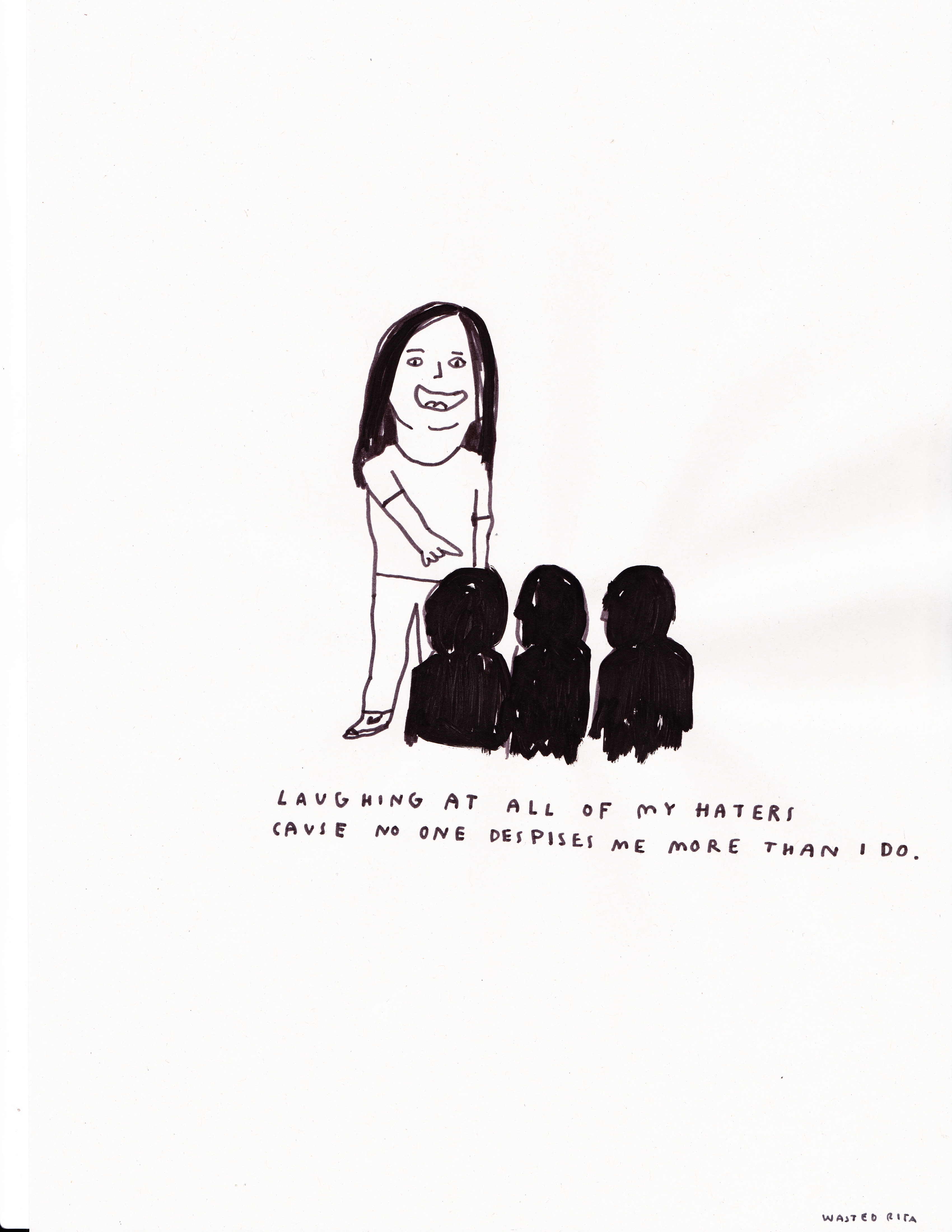 68 stupid rude drawings. 2016Ink on paper30 × 21 cm