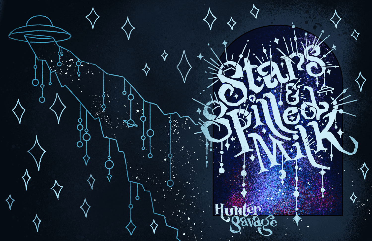 Stars &amp; Spilled MilkDigital, 22 x 14.25, 2022