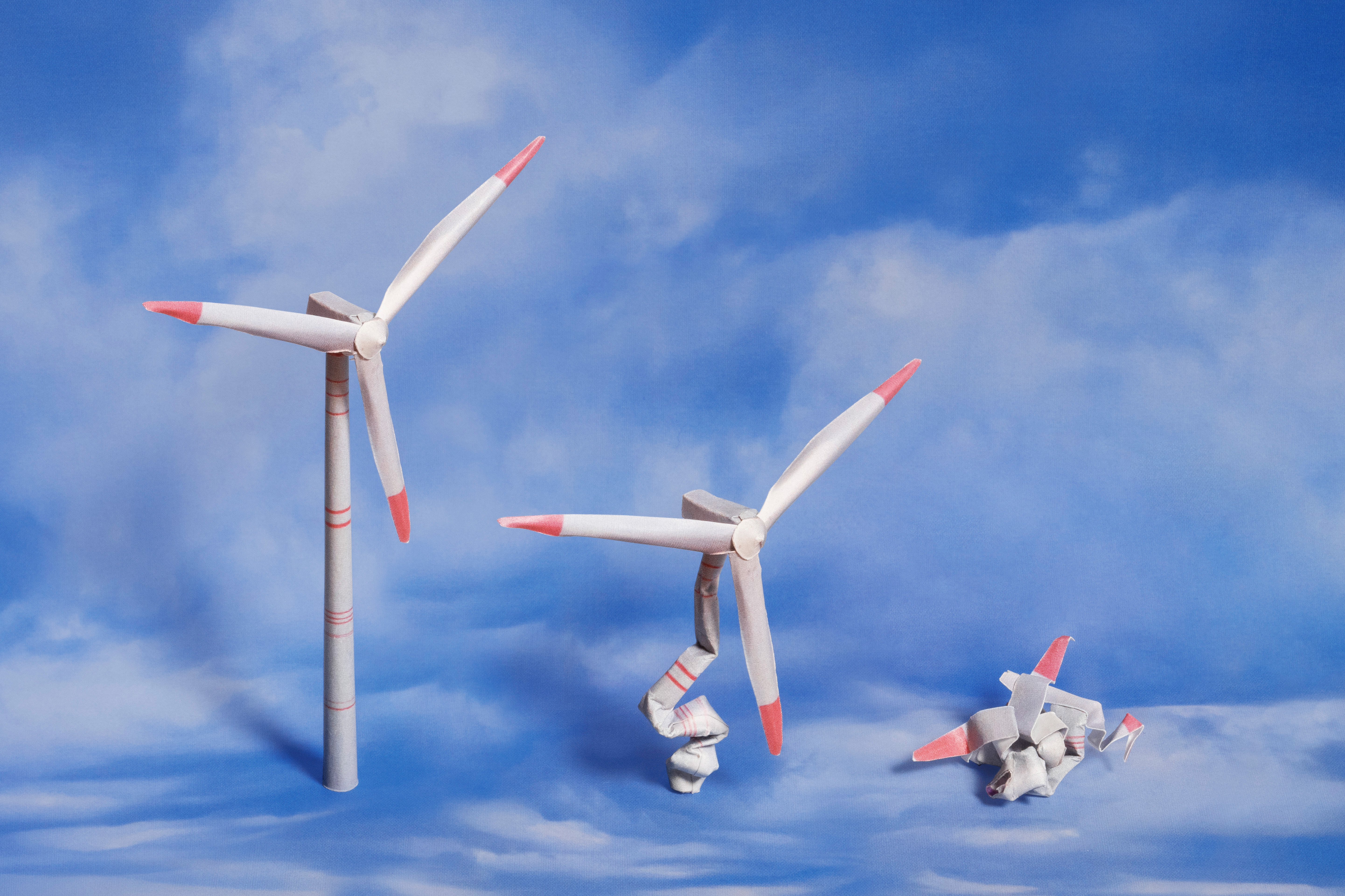 "Clean-Energy Stocks Have Collapsed. What Comes Next." Illustration by Ben Denzer