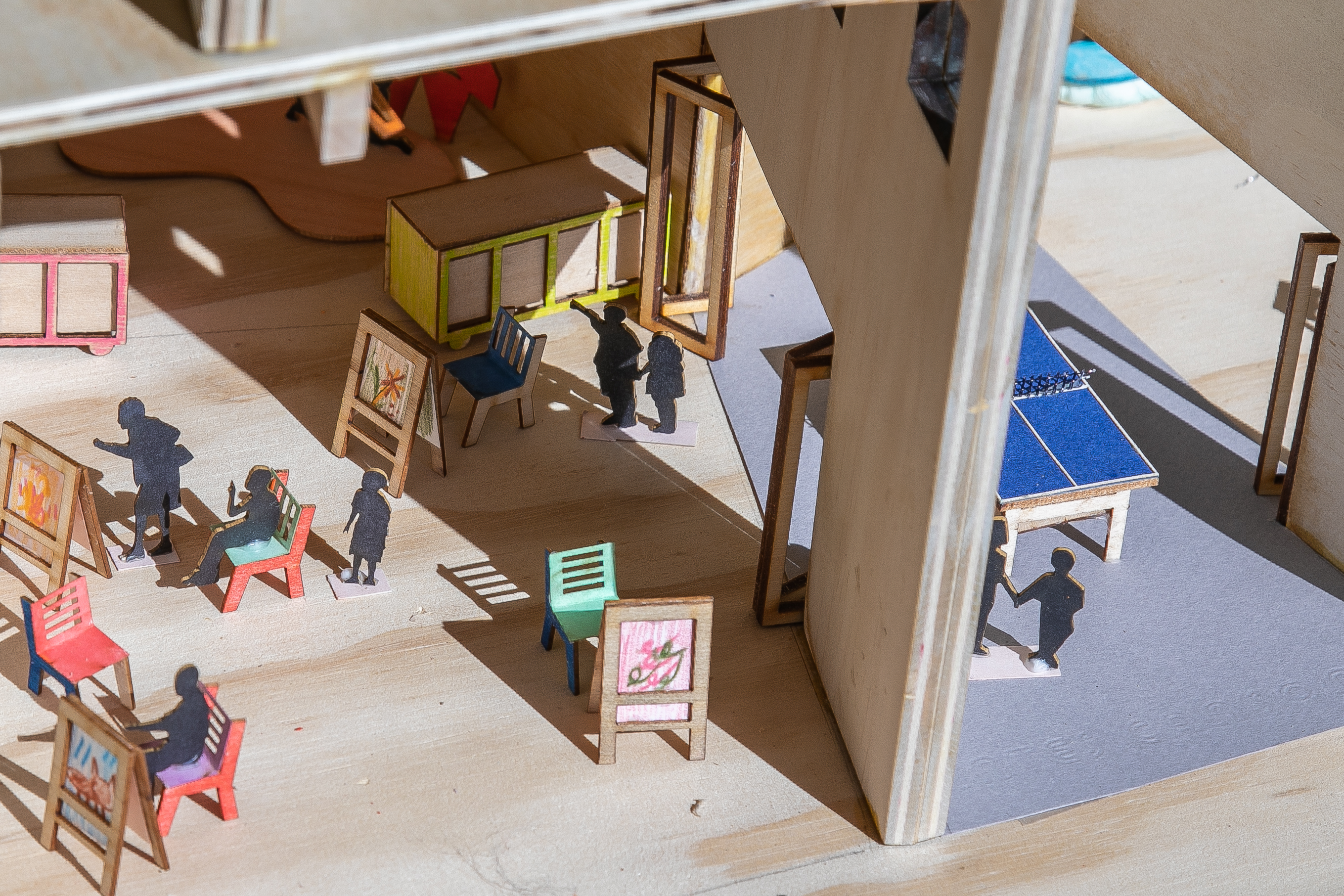 intergeneration workshop + sun room scenes