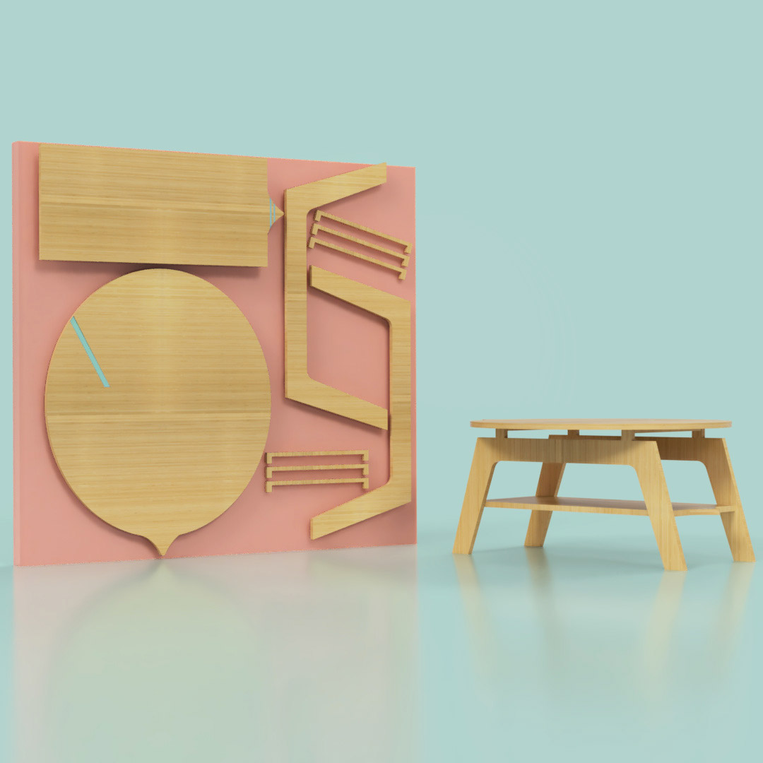 CNC 4x4 project, built in Rhino, rendered afterward in Fusion 360