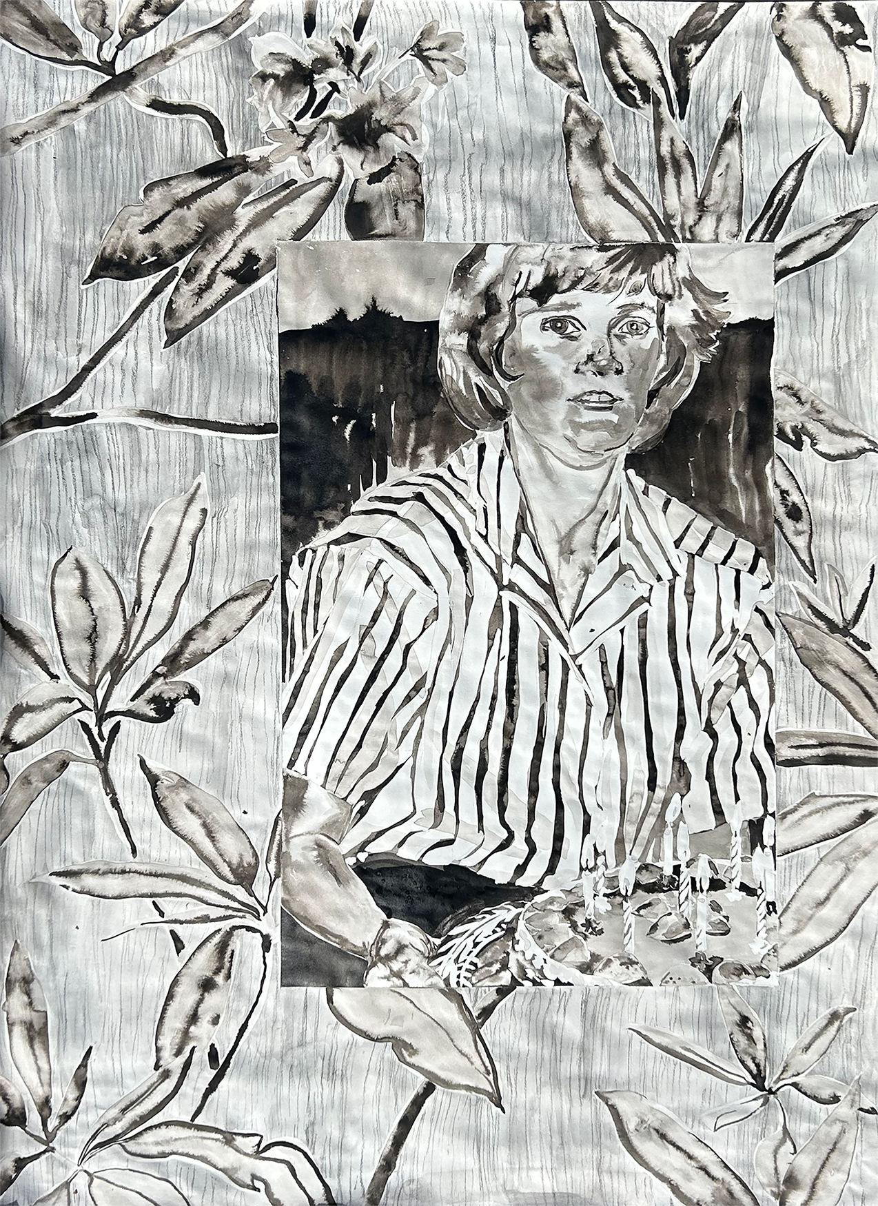 Birthday 1, 22x30in, Ink on Paper