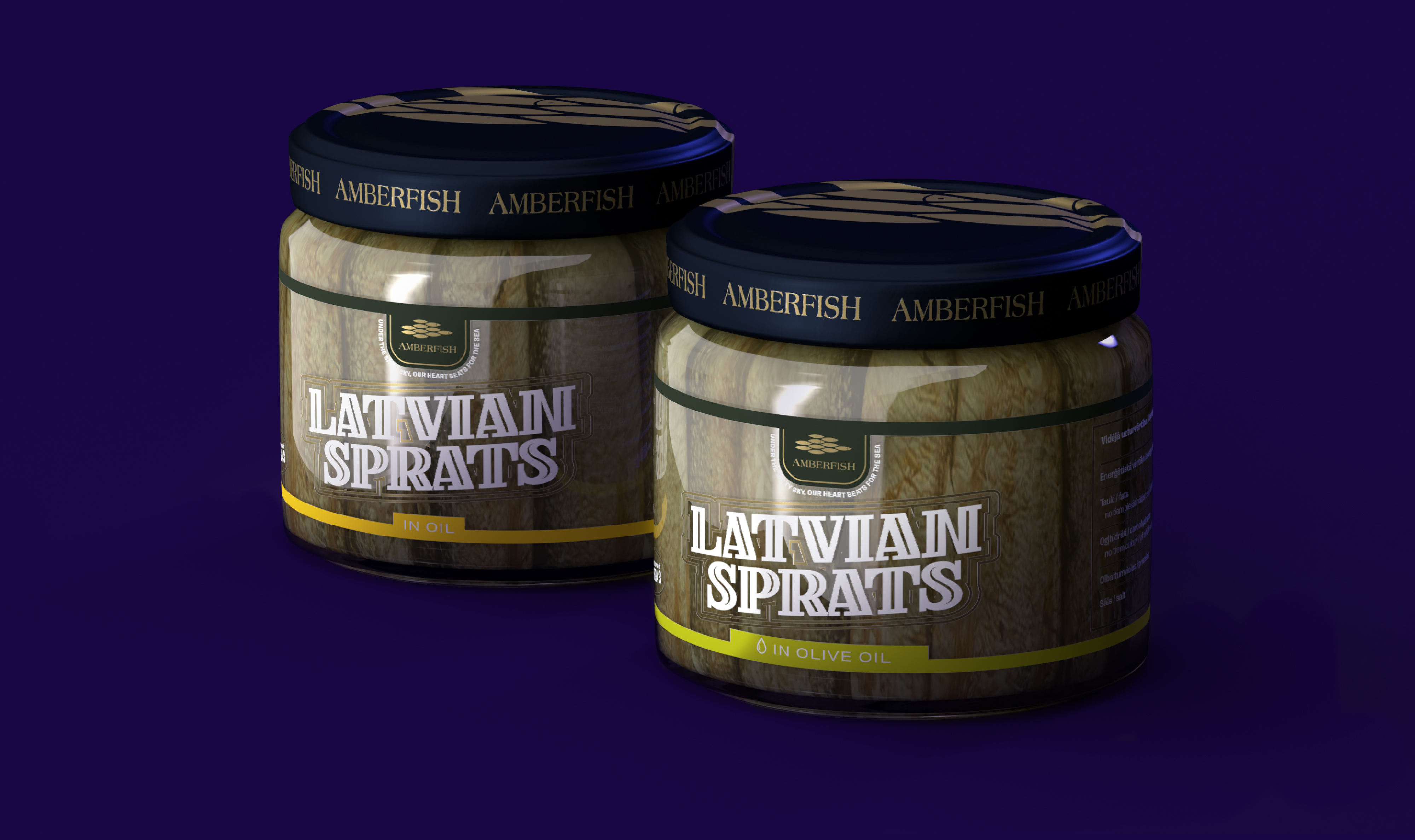 Layout design for the Finest Collection product line, with custom lettering inspired by different regions and cultures of the world. Amberfish Finest Collection