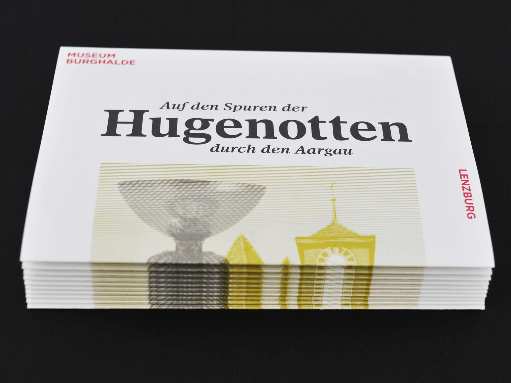 Gestaltungskonzept fürs Museum Burghalde, Faltflyer