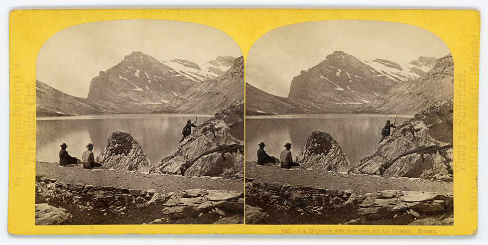 View of the Daubensee, Gemmi Pass, Canton Wallis. (1863)