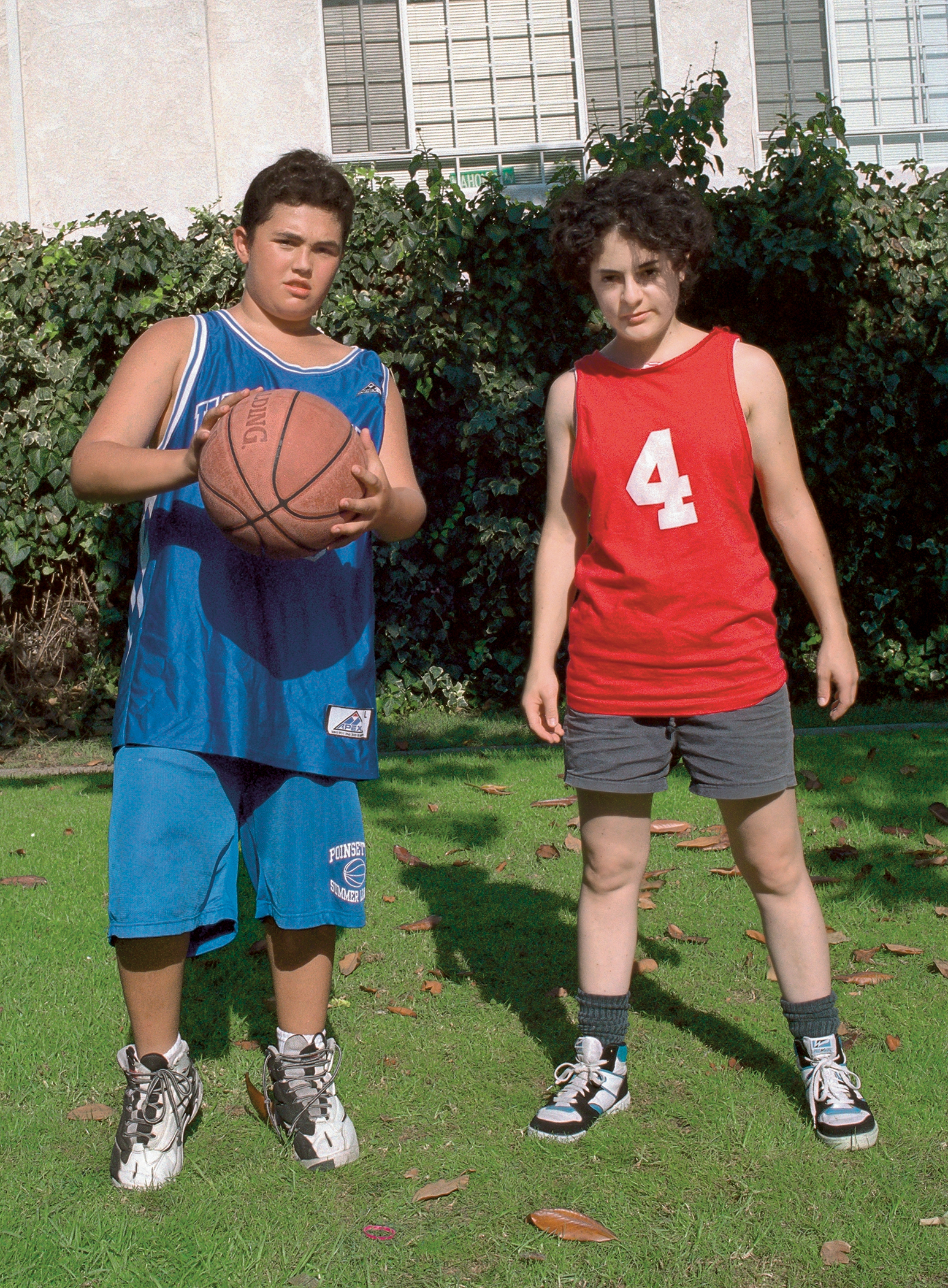 Study for 16mm Film (Poinsettia Community Recreation Center Basketball Court, Poinsettia Street and Willoughby Avenue, Los Angeles), 1996. C-print; 13 &frac12; &times; 10 &frac34; inches