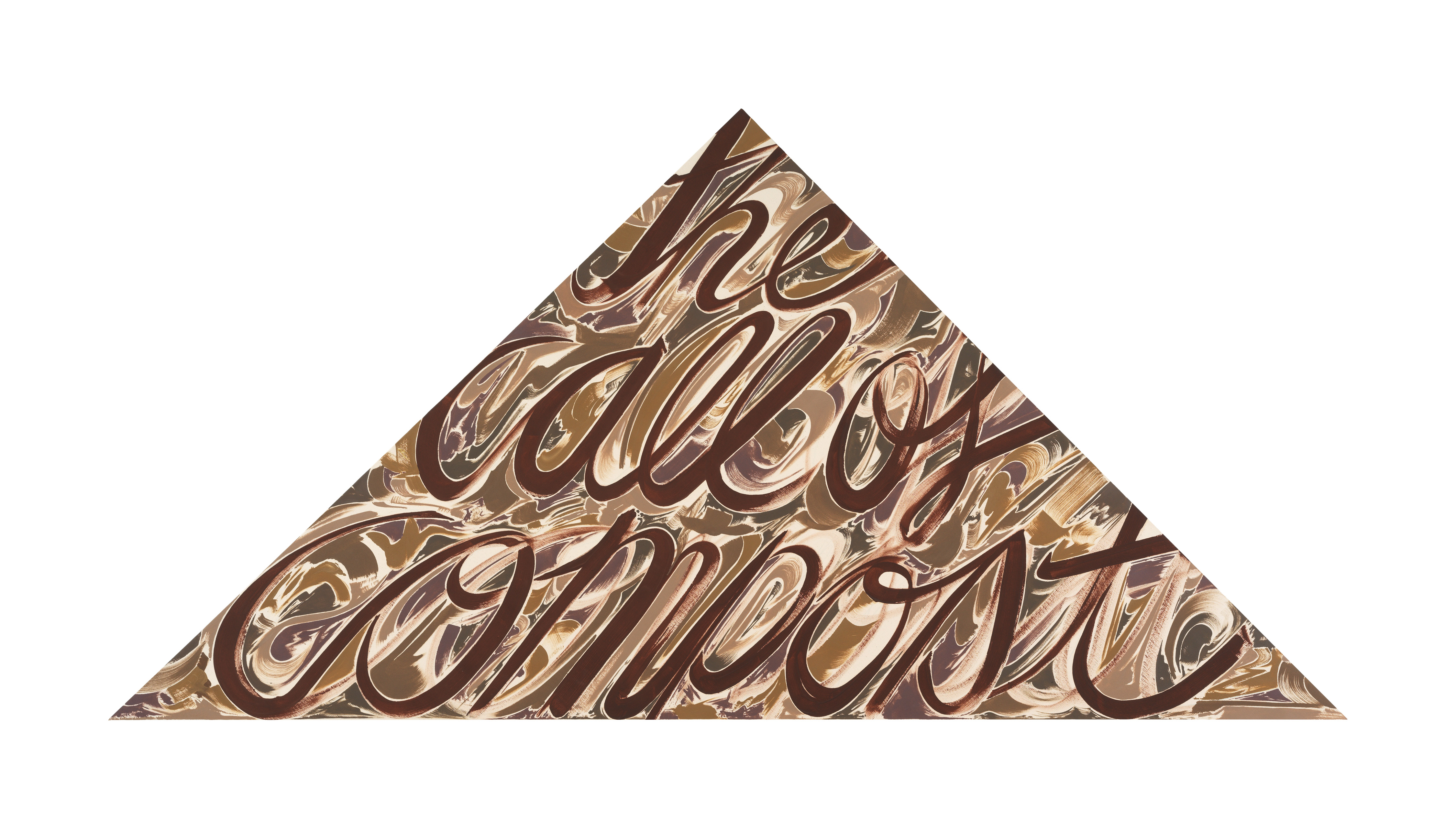 sosFound::subject_citizen:a_shrimp-that_eats_sand_THE_CALL_OF_COMPOST, 2021, oil on canvas, 81 x 162 cm 