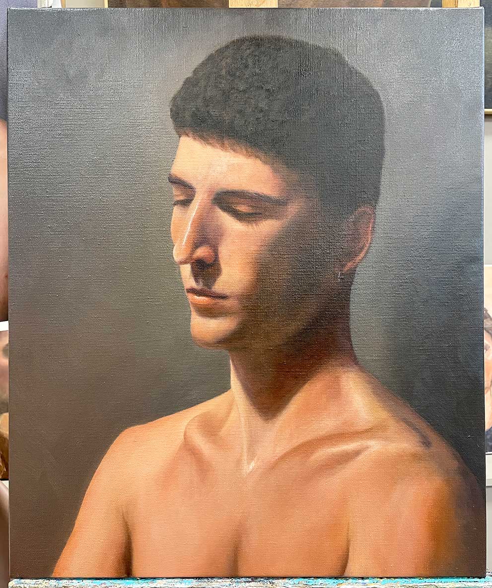 Portrait, oil on canvas