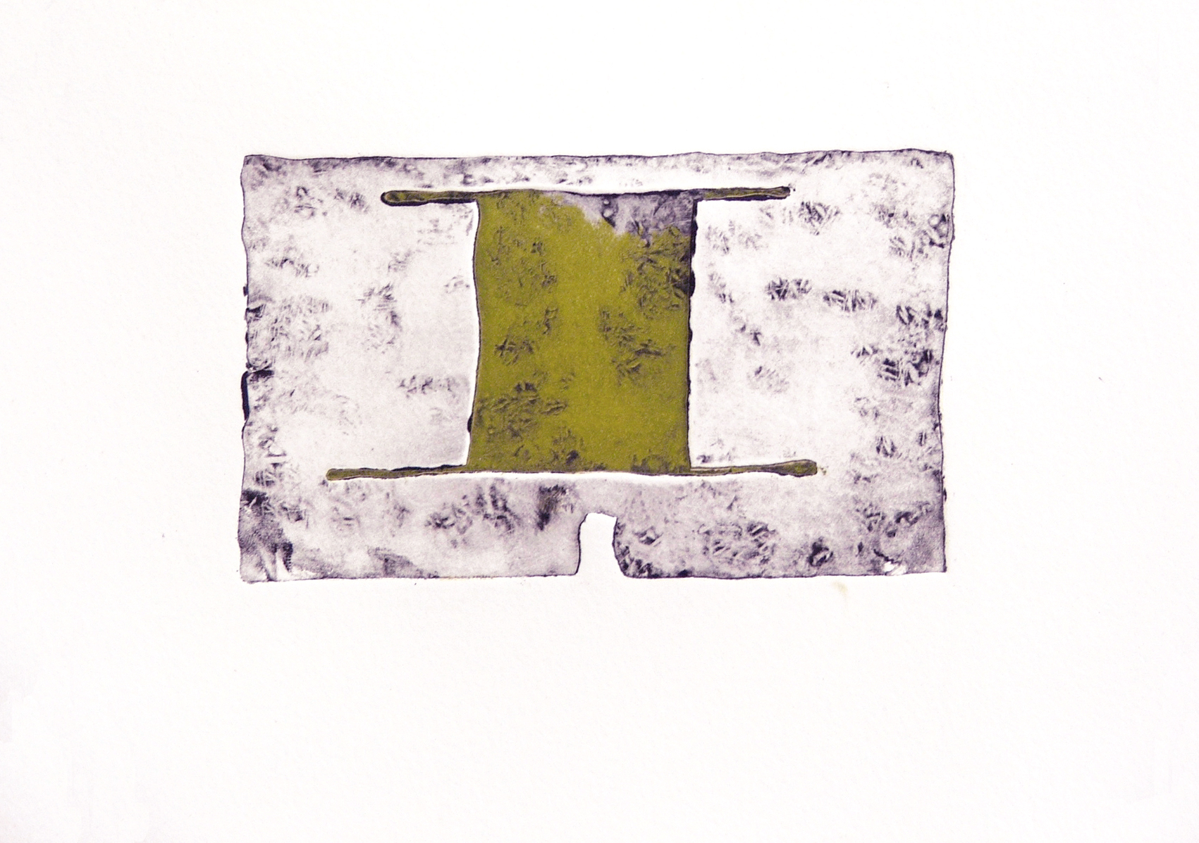 Untitled, 2006, Relief print on Somerset Soft-white paper (detail), 36 x 27cm